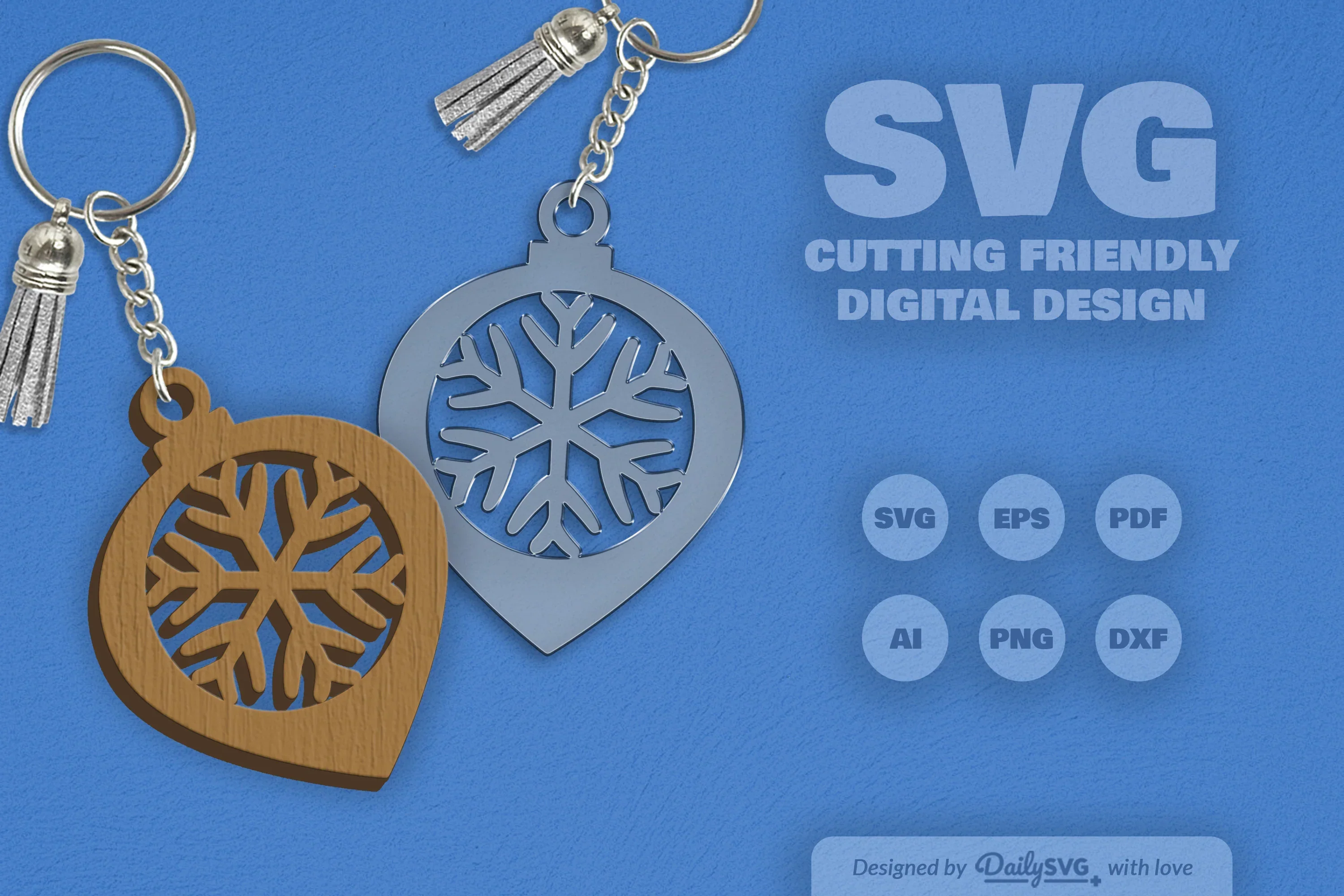 Christmas Bauble Snowflakes SVG Bundle