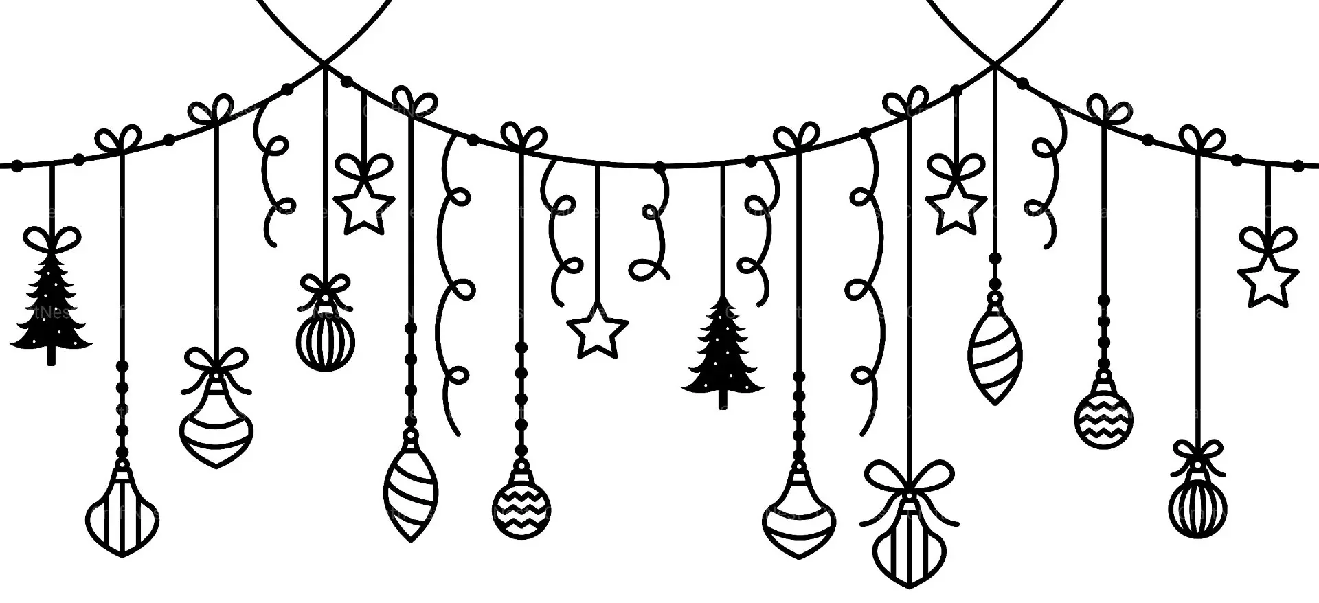 Christmas Baubles Can Glass Clipart Bundle - Image 2