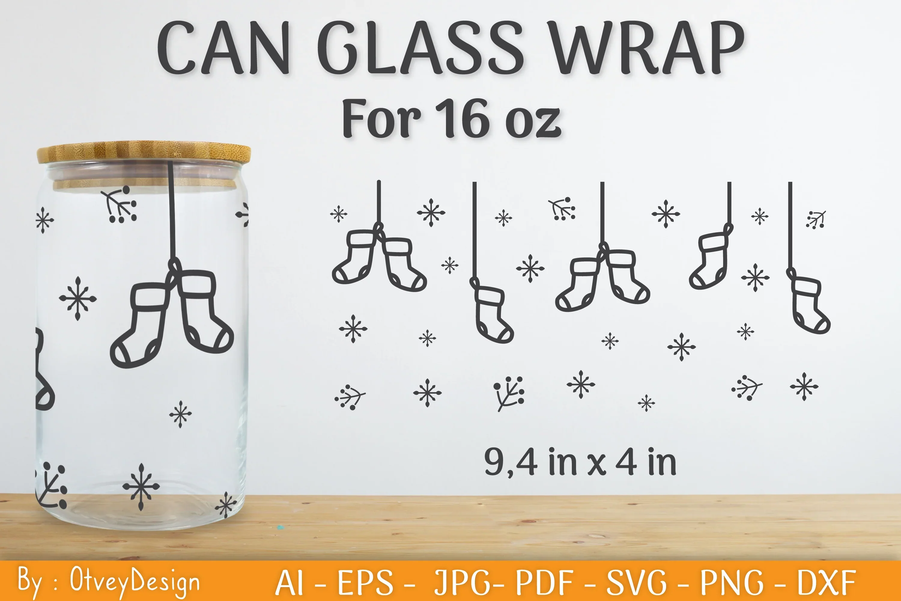 Christmas Beer Can Glass SVG Bundle