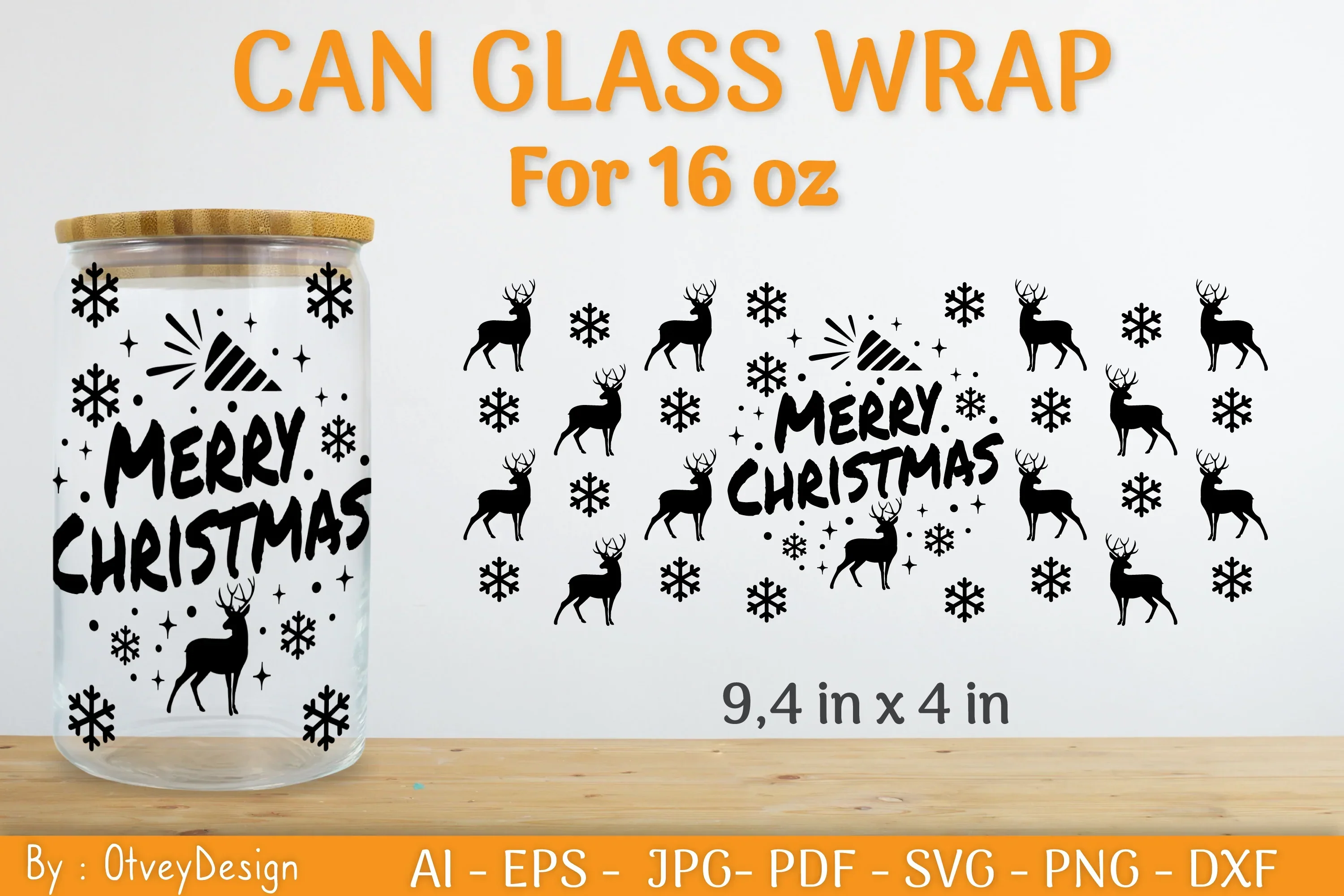 Christmas Can Glass 16 OZ SVG Bundle - Image 2