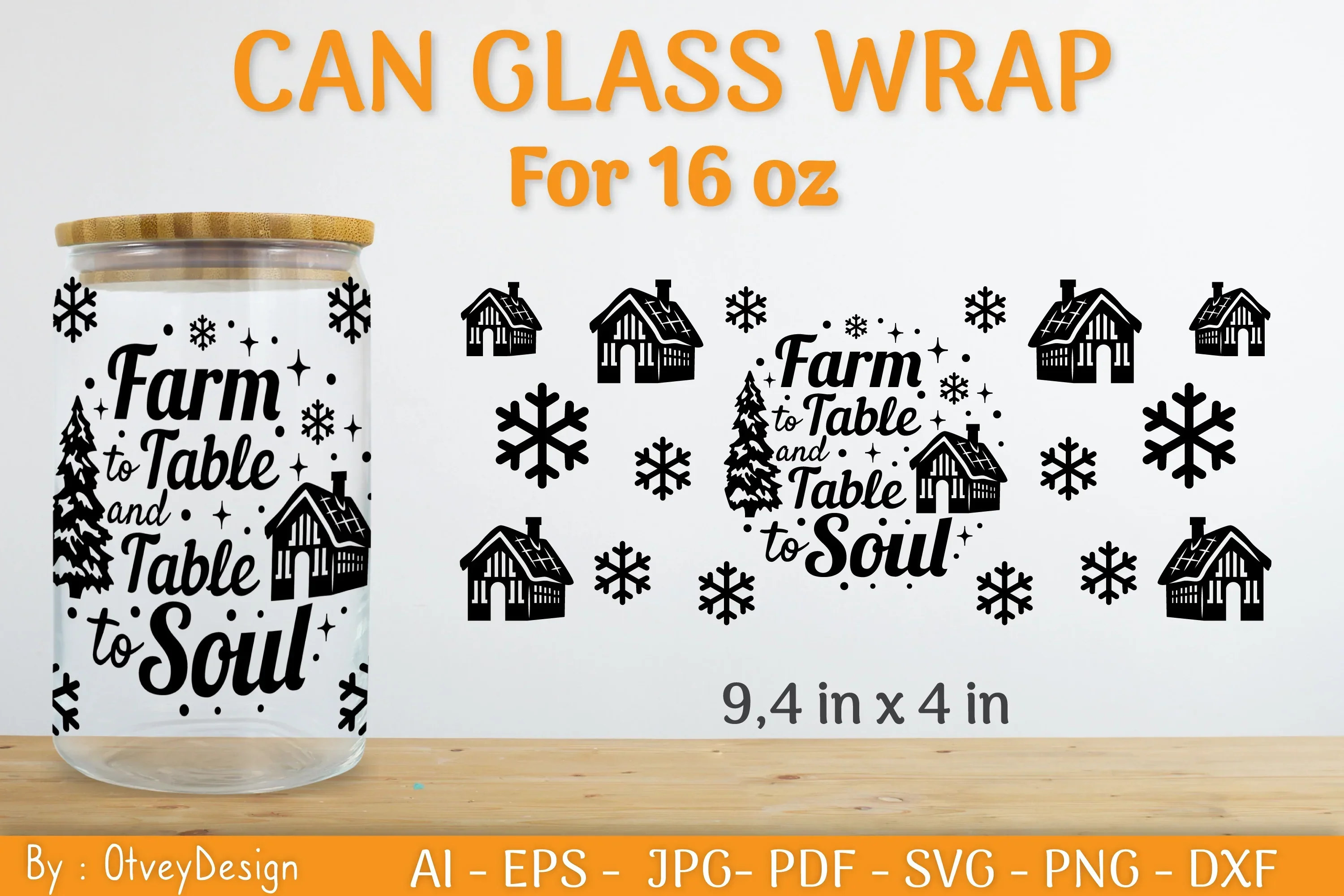 Christmas Can Glass 16 OZ SVG Bundle - Image 2