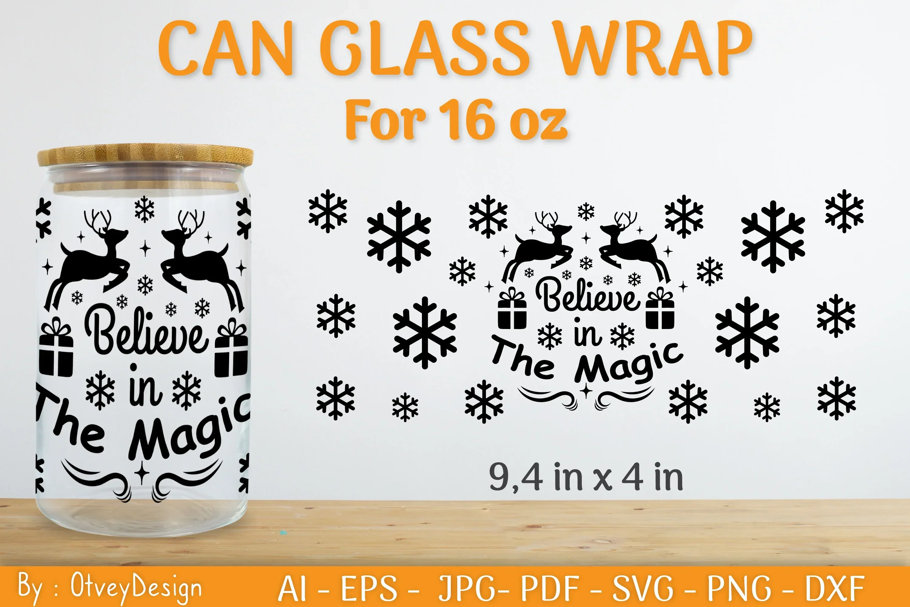 Christmas Can Glass 16 OZ SVG Bundle - Image 2