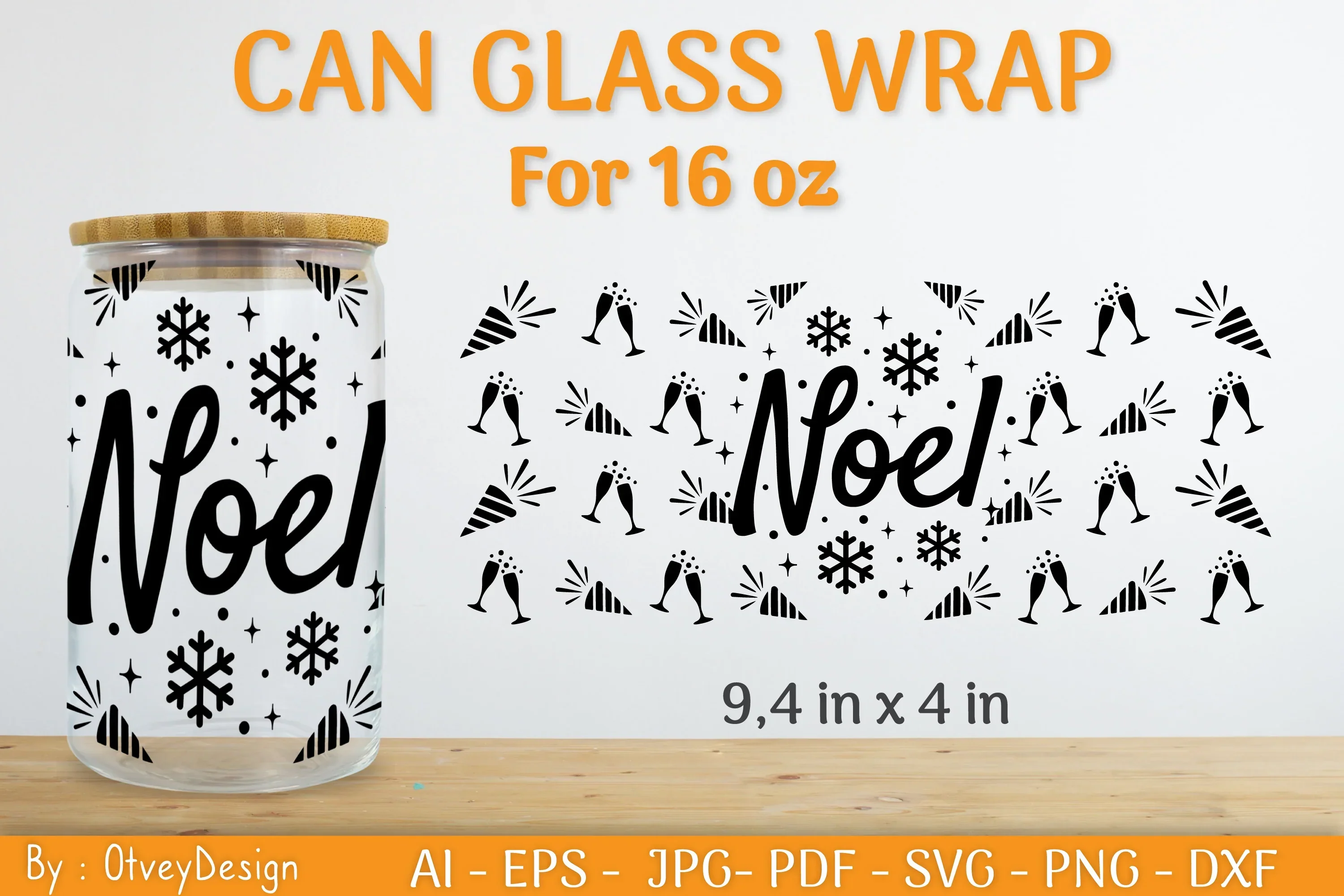 Christmas Can Glass 16 OZ SVG Bundle - Image 2