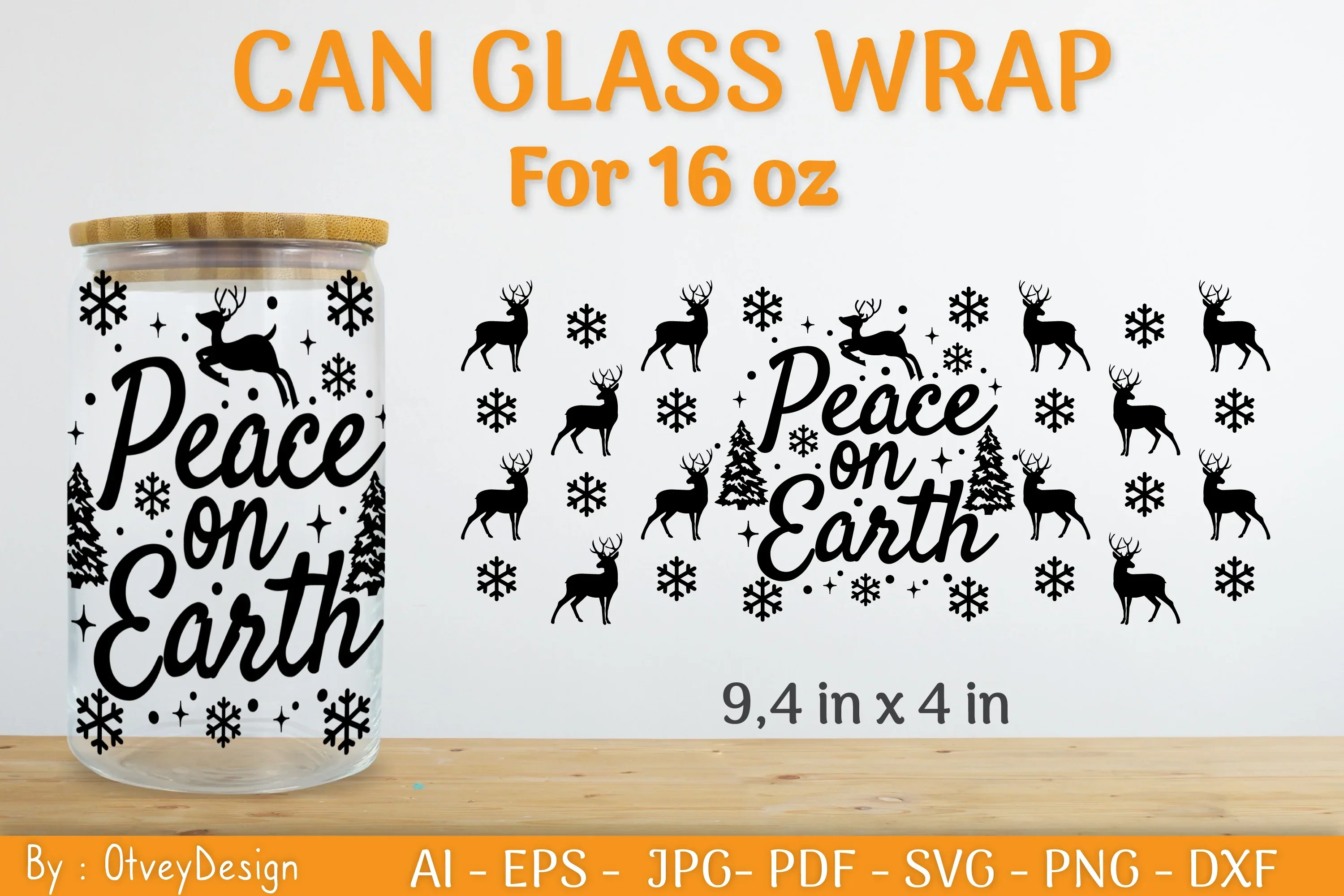 Christmas Can Glass 16 OZ SVG Bundle - Image 2