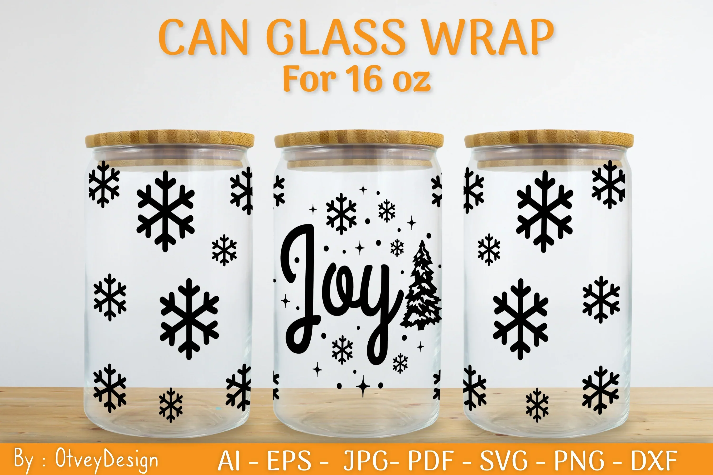 Christmas Can Glass 16 OZ SVG Bundle