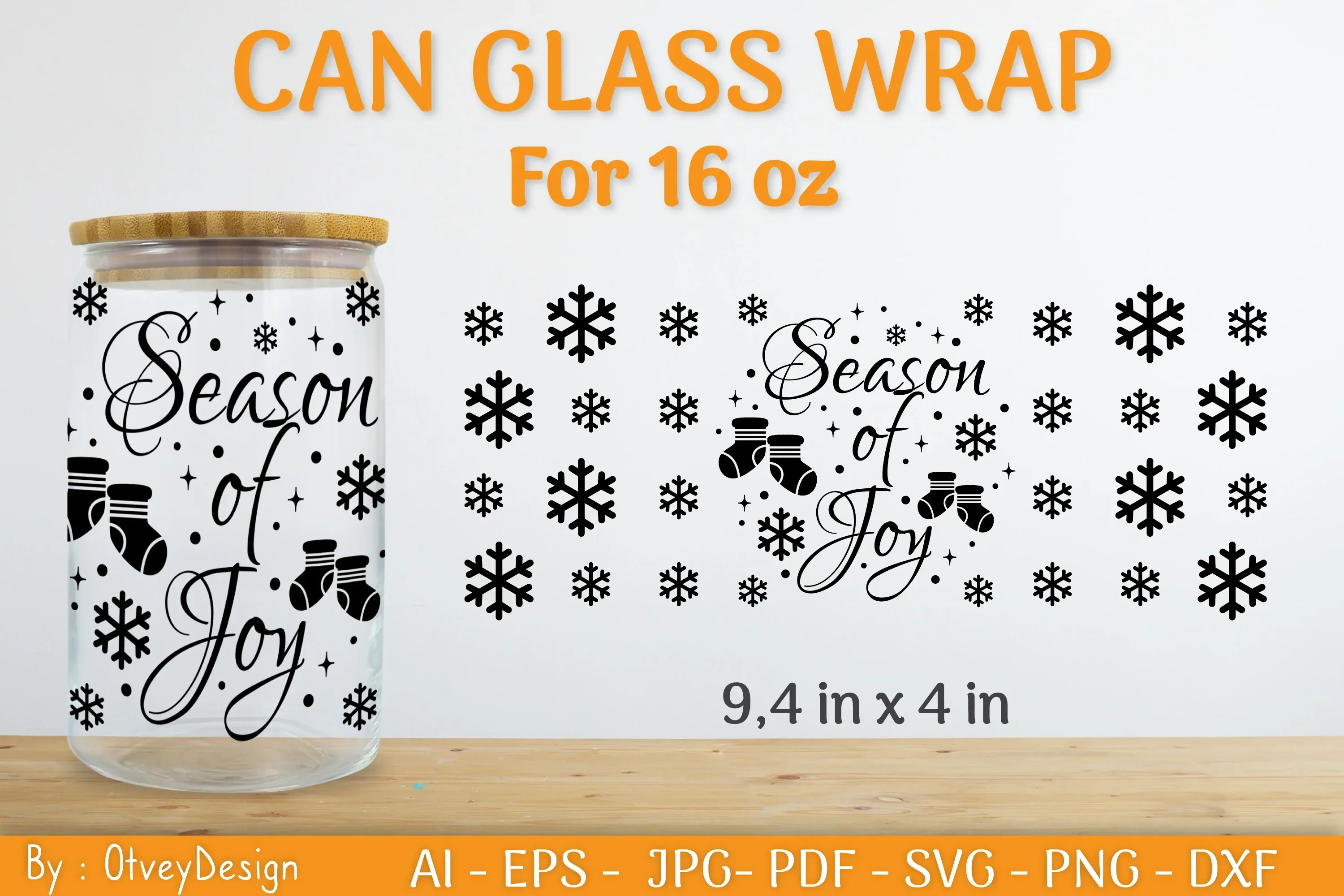 Christmas Can Glass SVG Bundle - Image 2