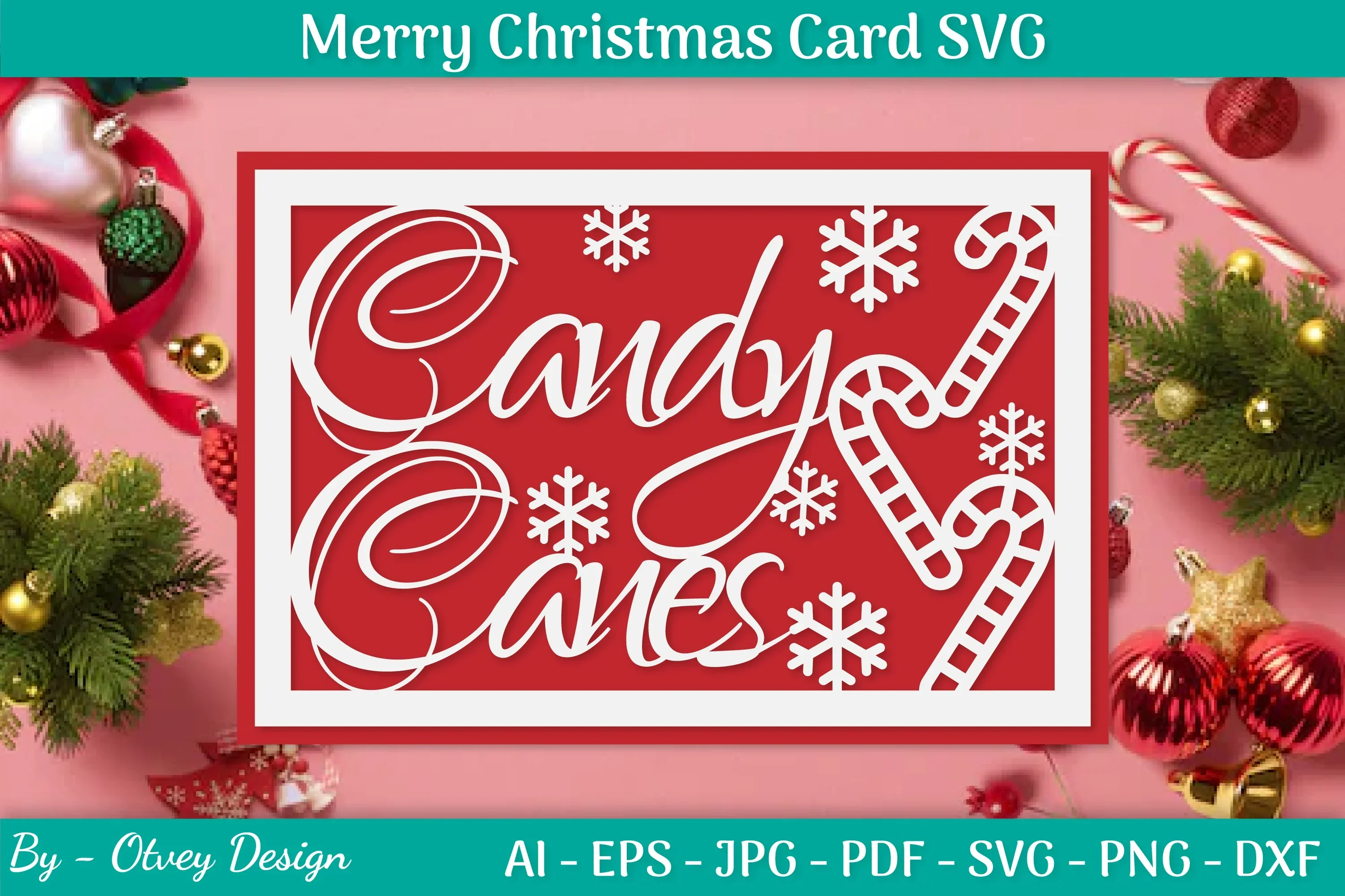 Christmas Card Papercut SVG Bundle