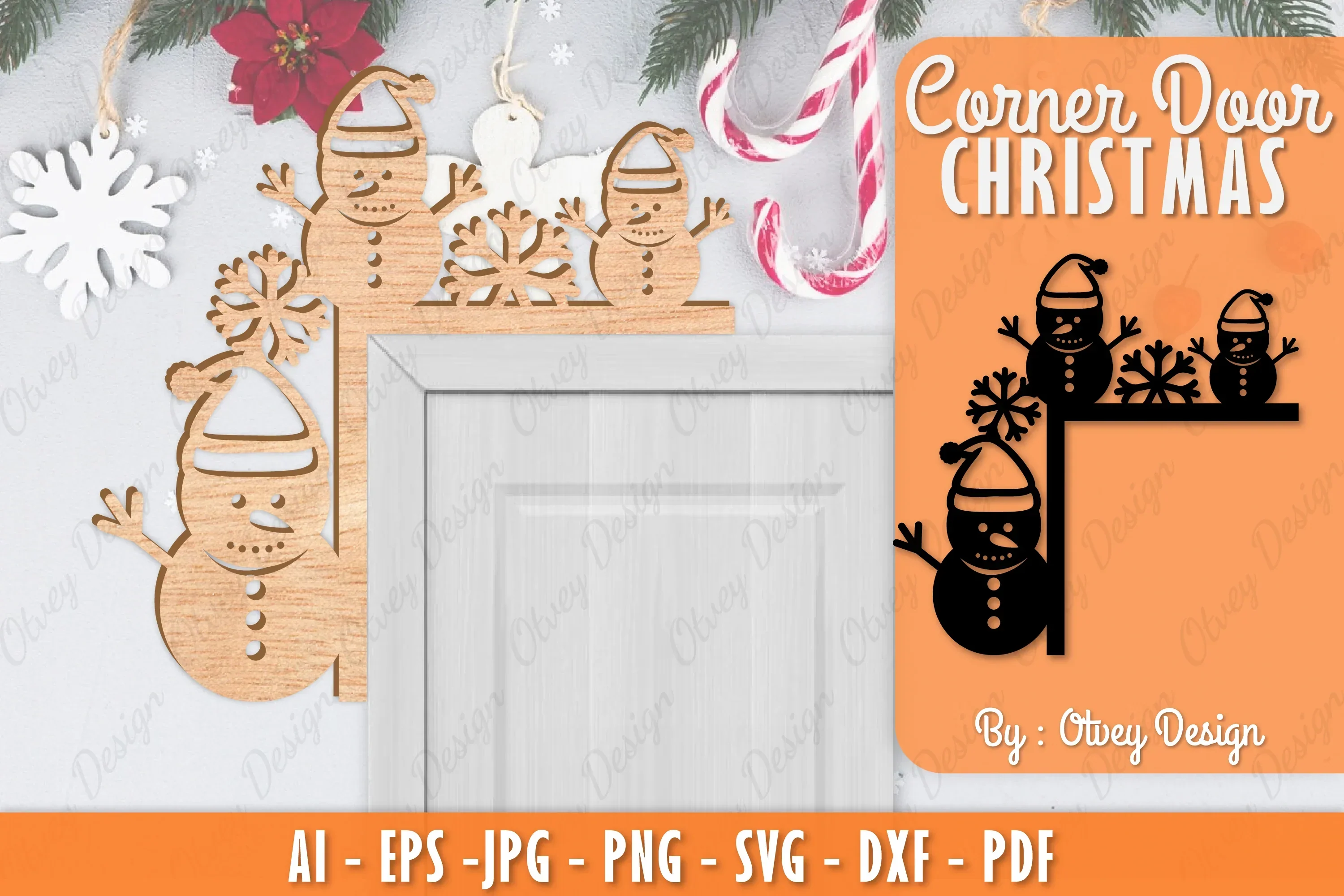Christmas Corner Door SVG Bundle