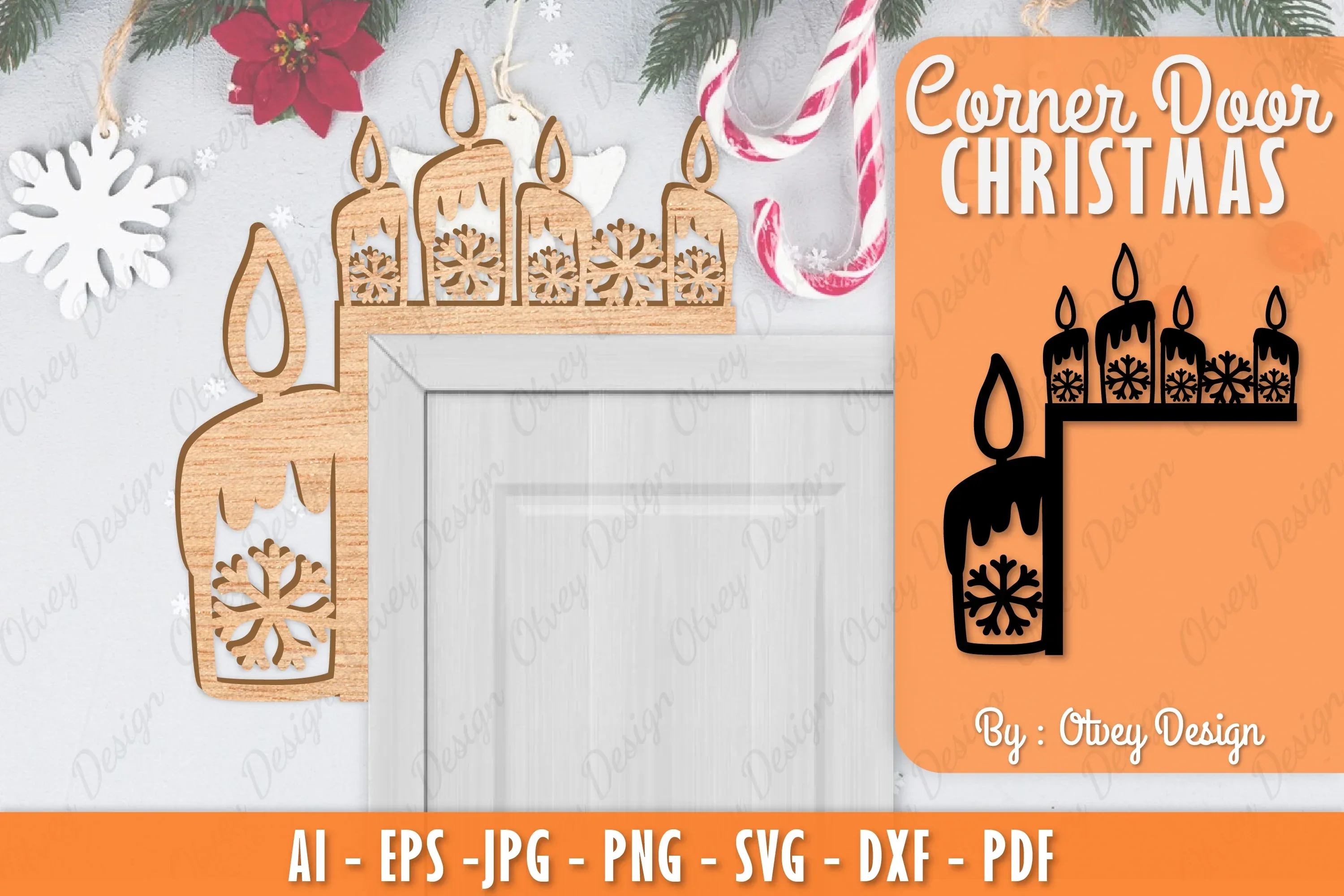 Christmas Corner Door SVG Bundle