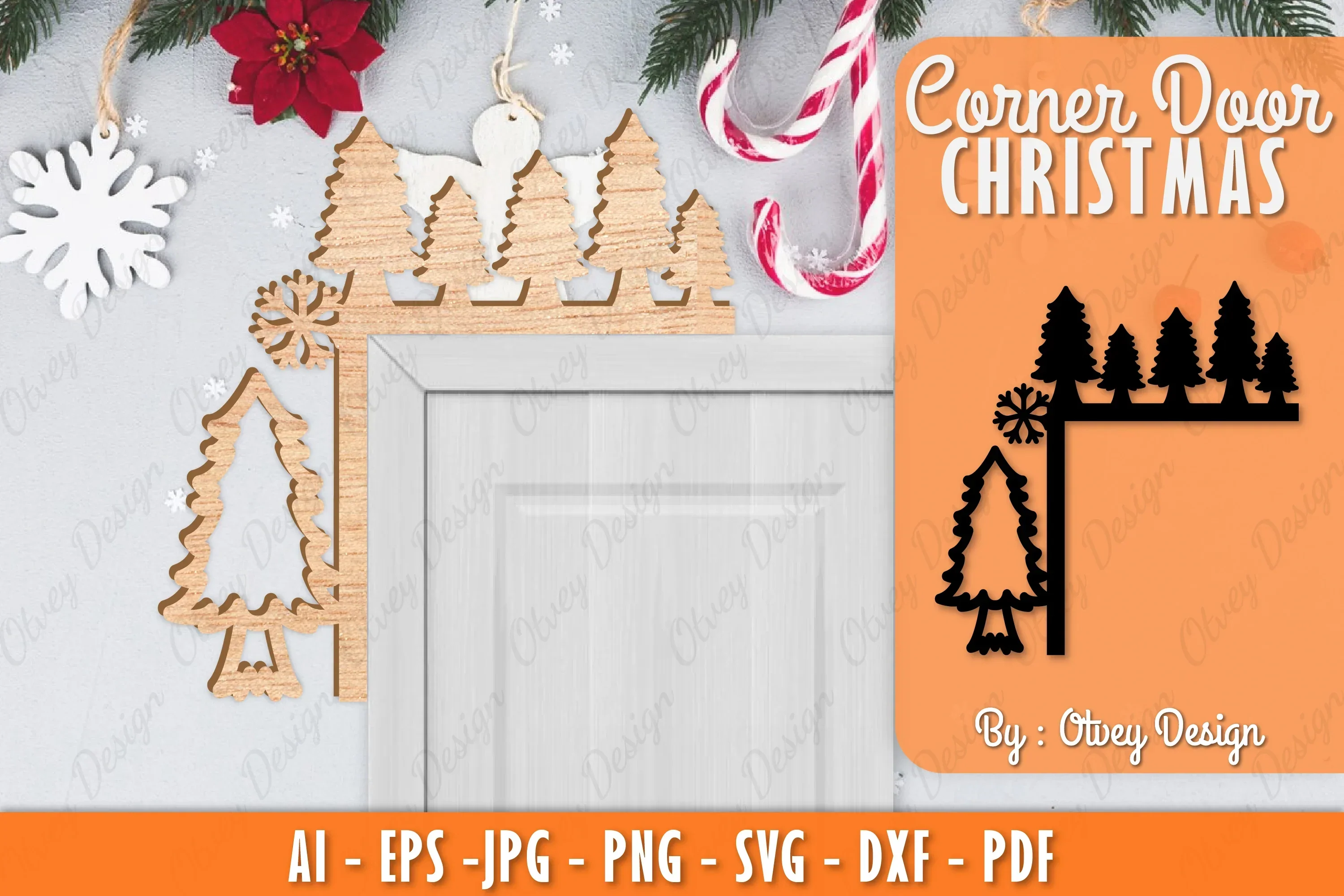 Christmas Corner Door SVG Bundle