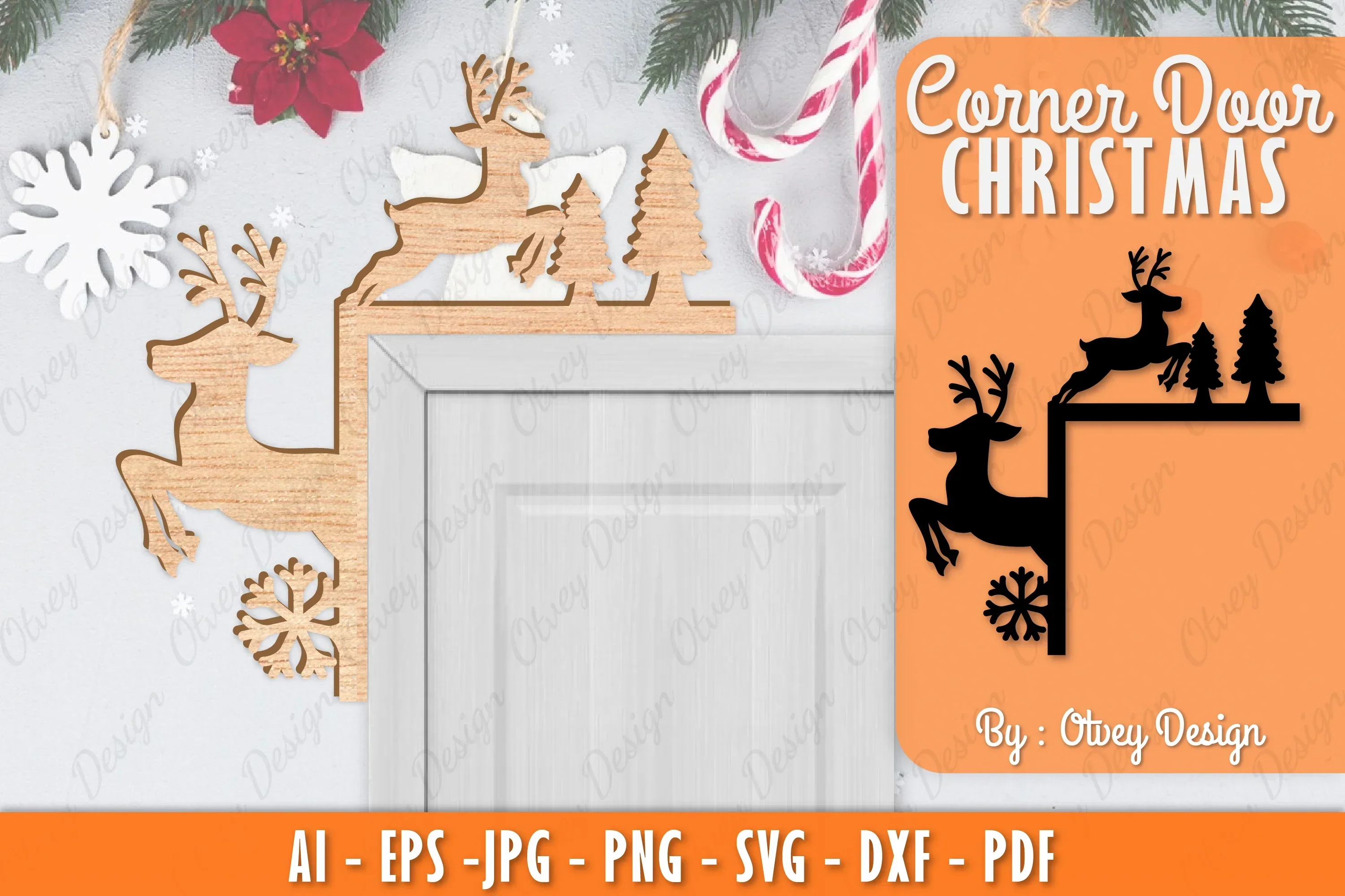 Christmas Corner Door SVG Bundle