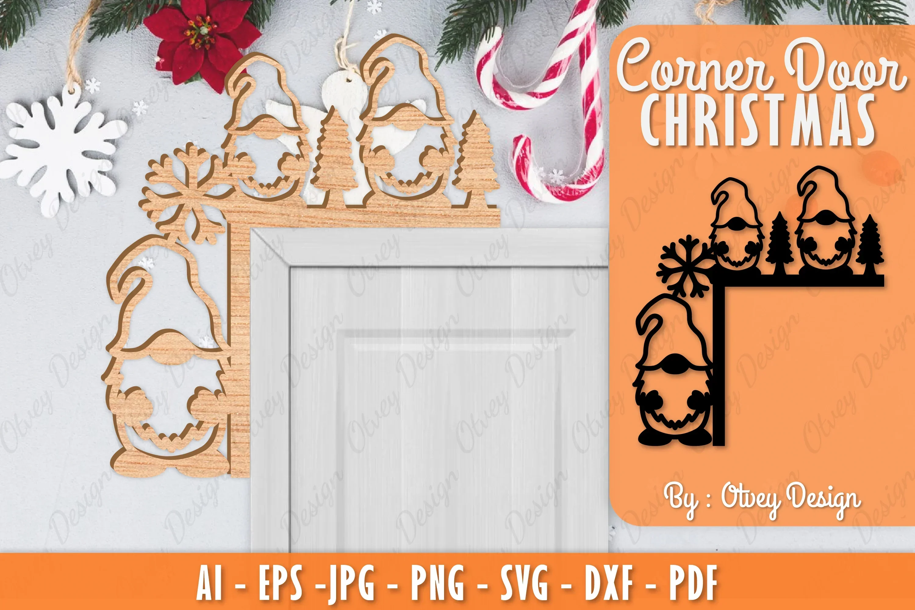Christmas Corner Door SVG Bundle