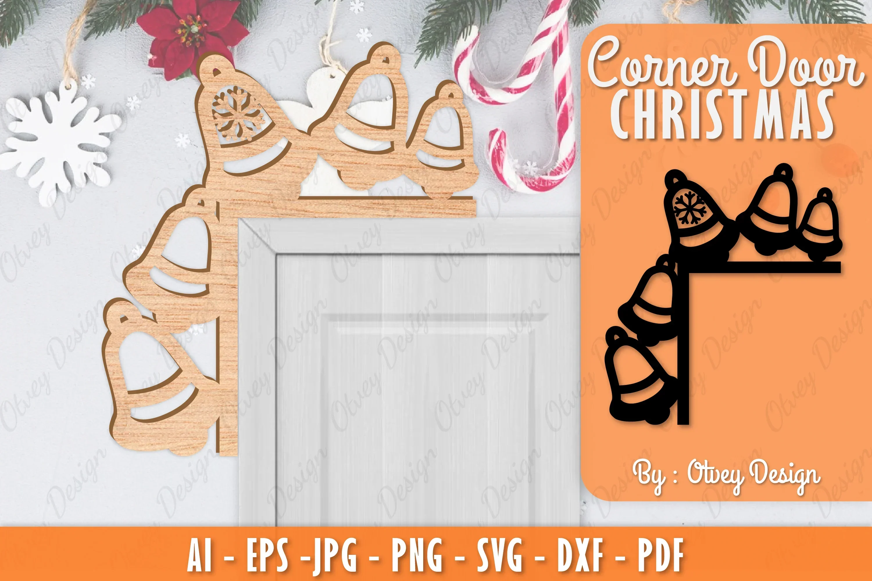 Christmas Corner Door SVG Bundle