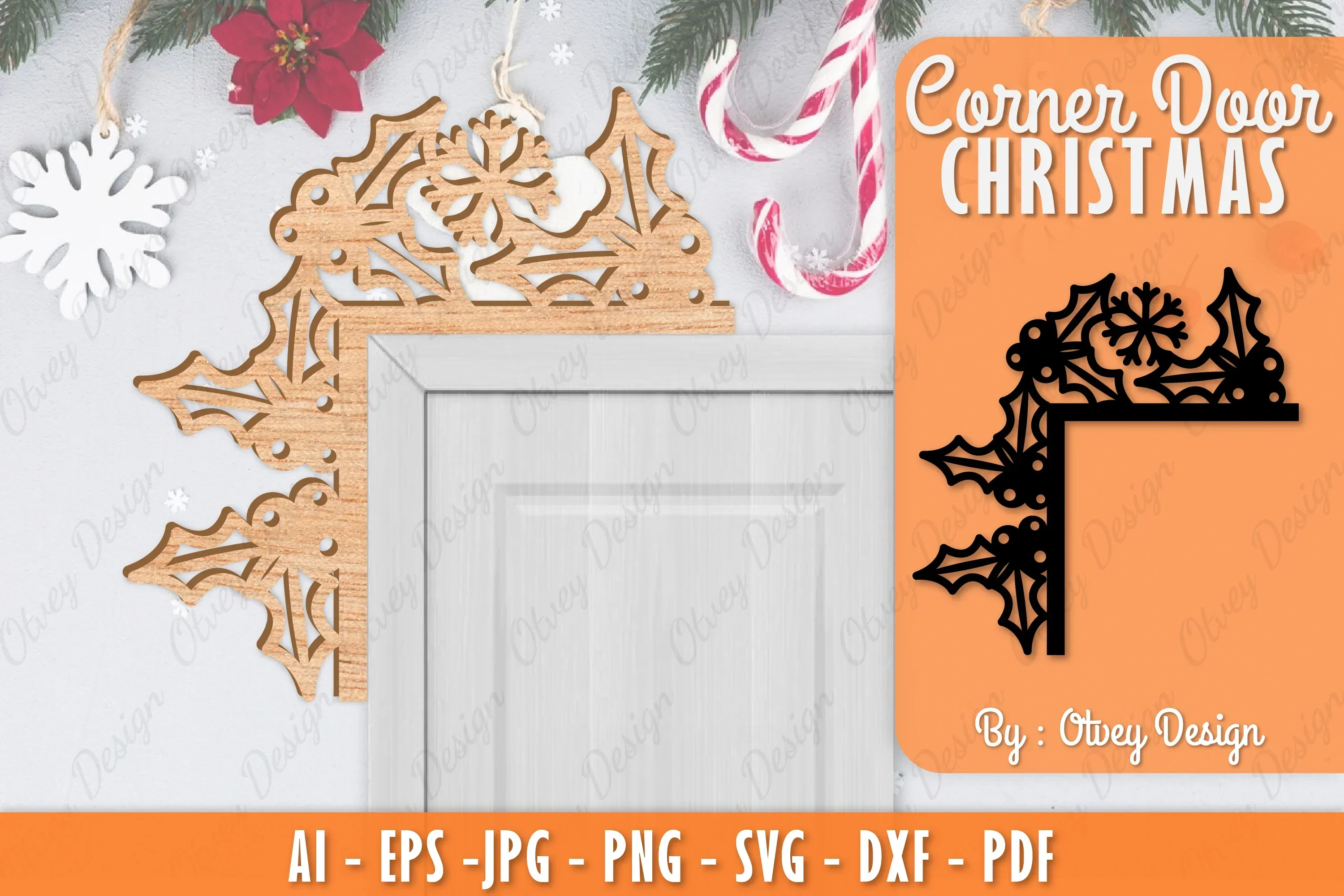 Christmas Corner Door SVG Bundle