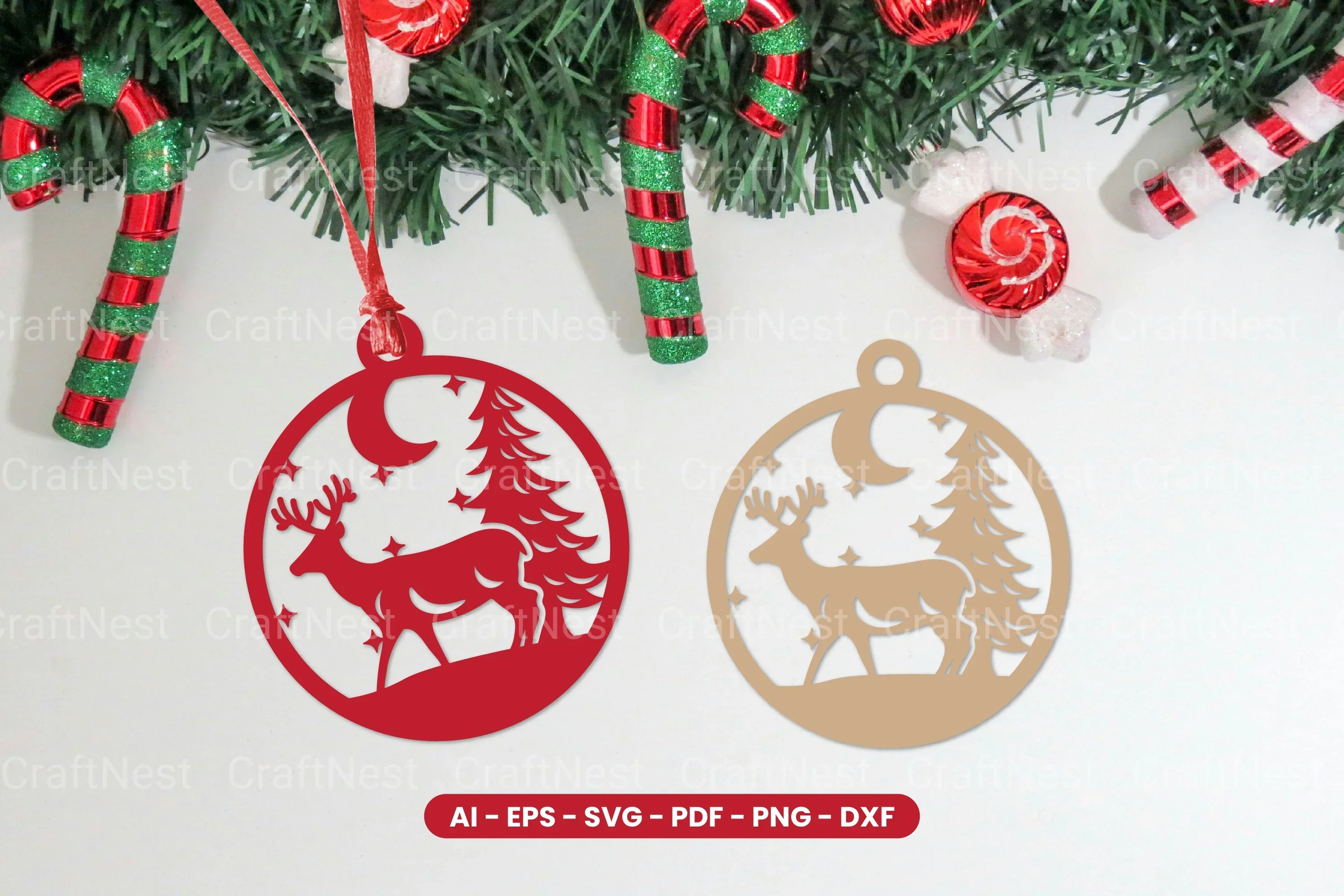Christmas Decoration Ball Laser Cut SVG Bundle