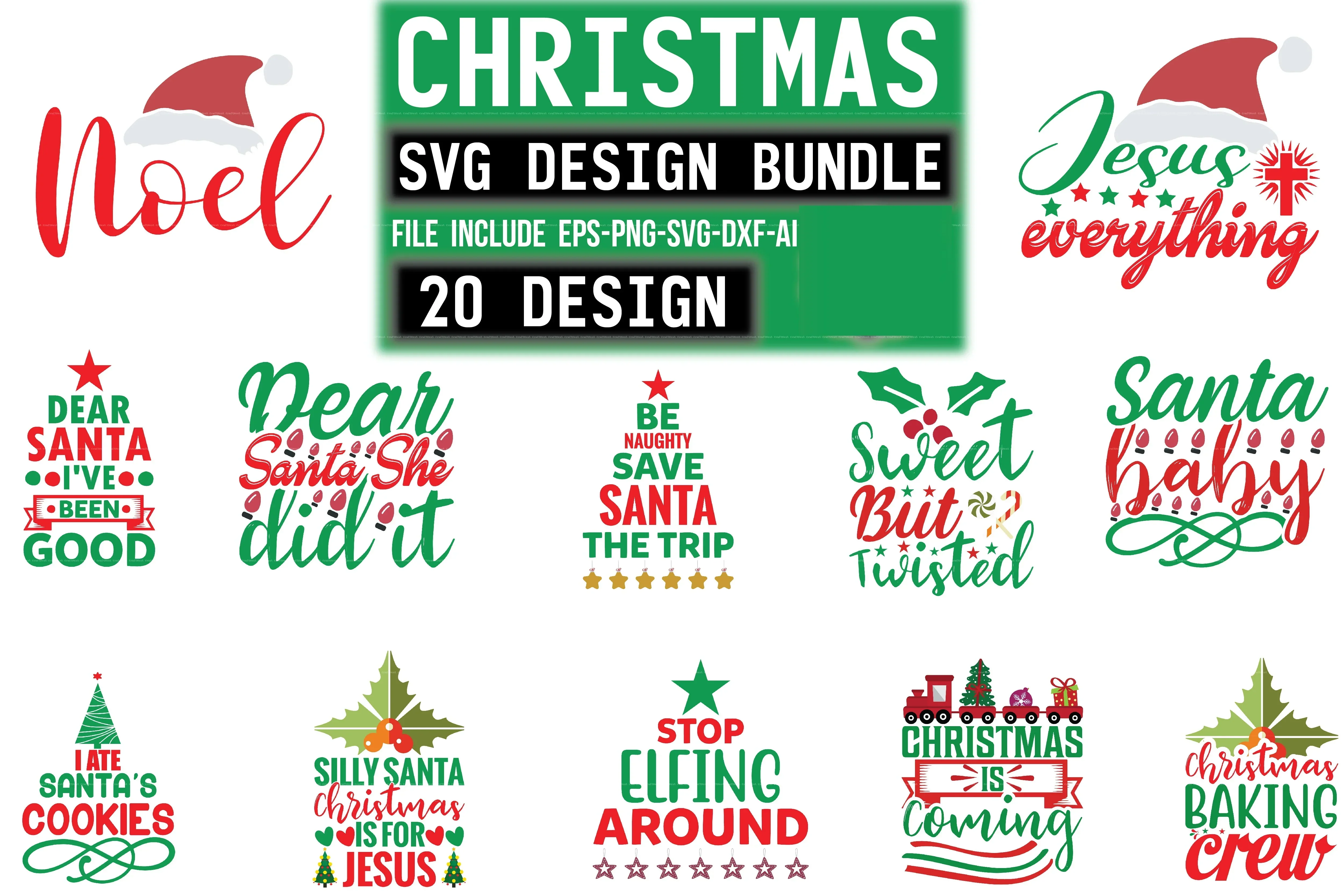 Christmas Design SVG Bundle Pack