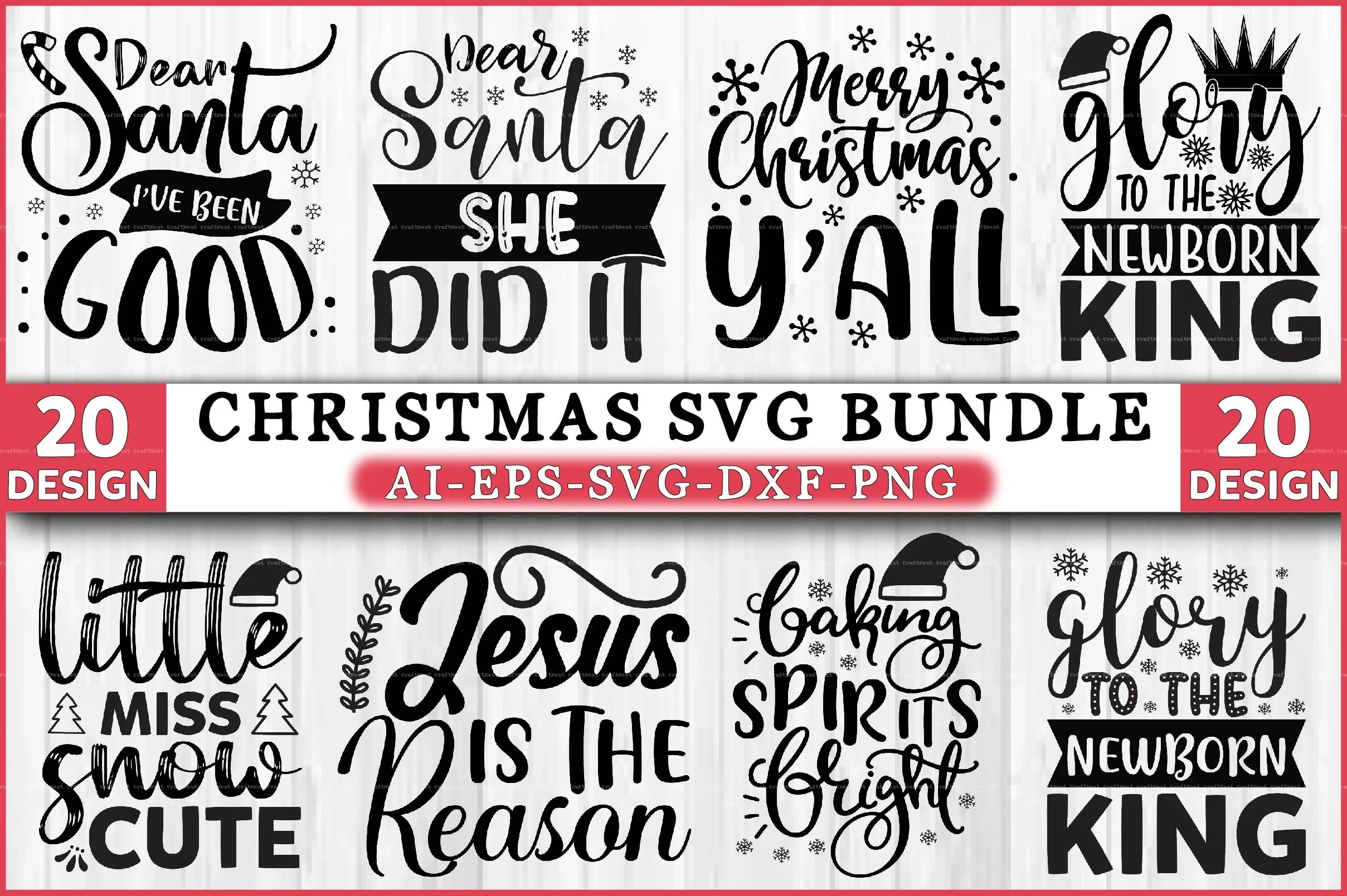 Christmas Design SVG Bundle Pack