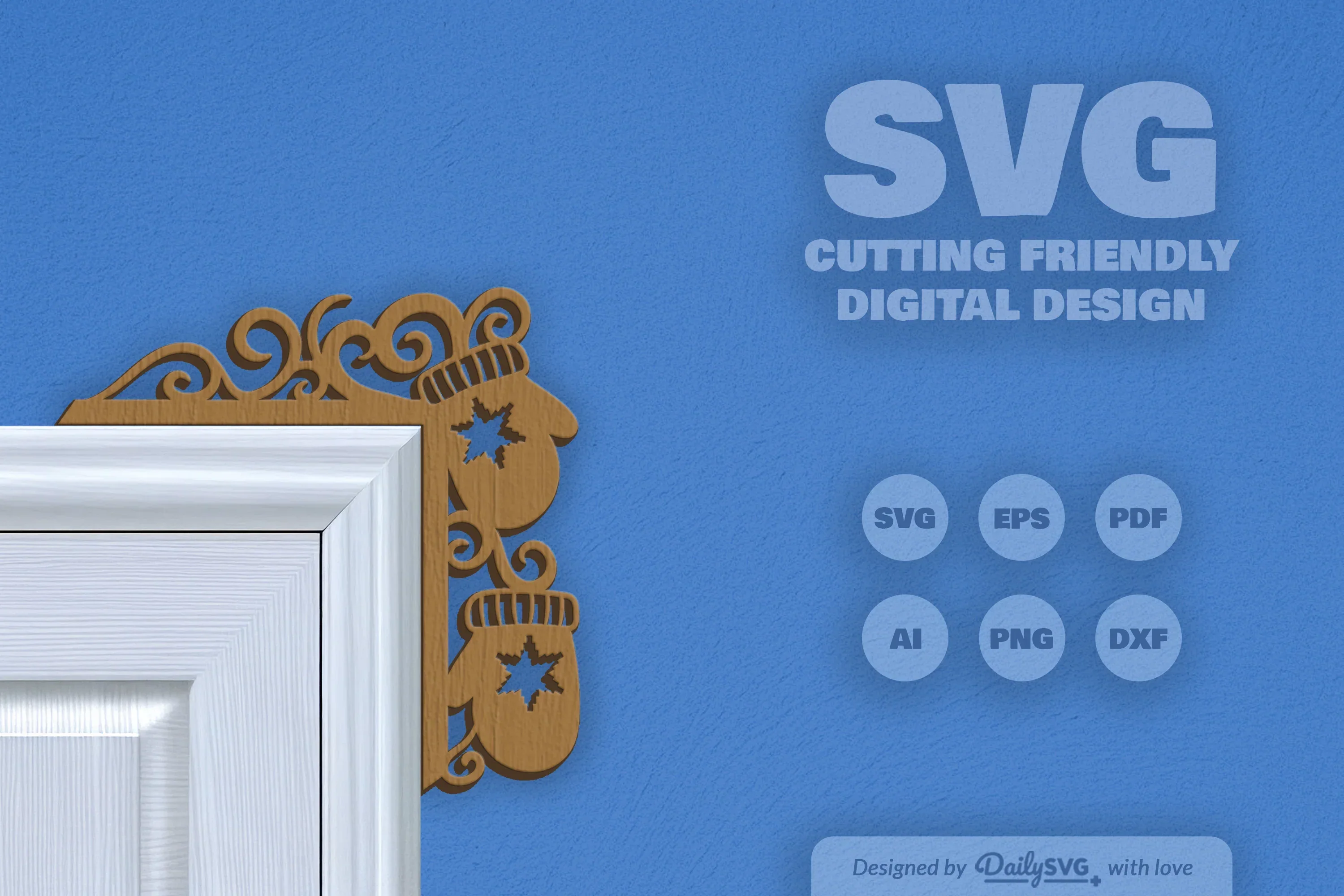 Christmas Door Corner Clipart - Daily SVG Bundles - Image 10