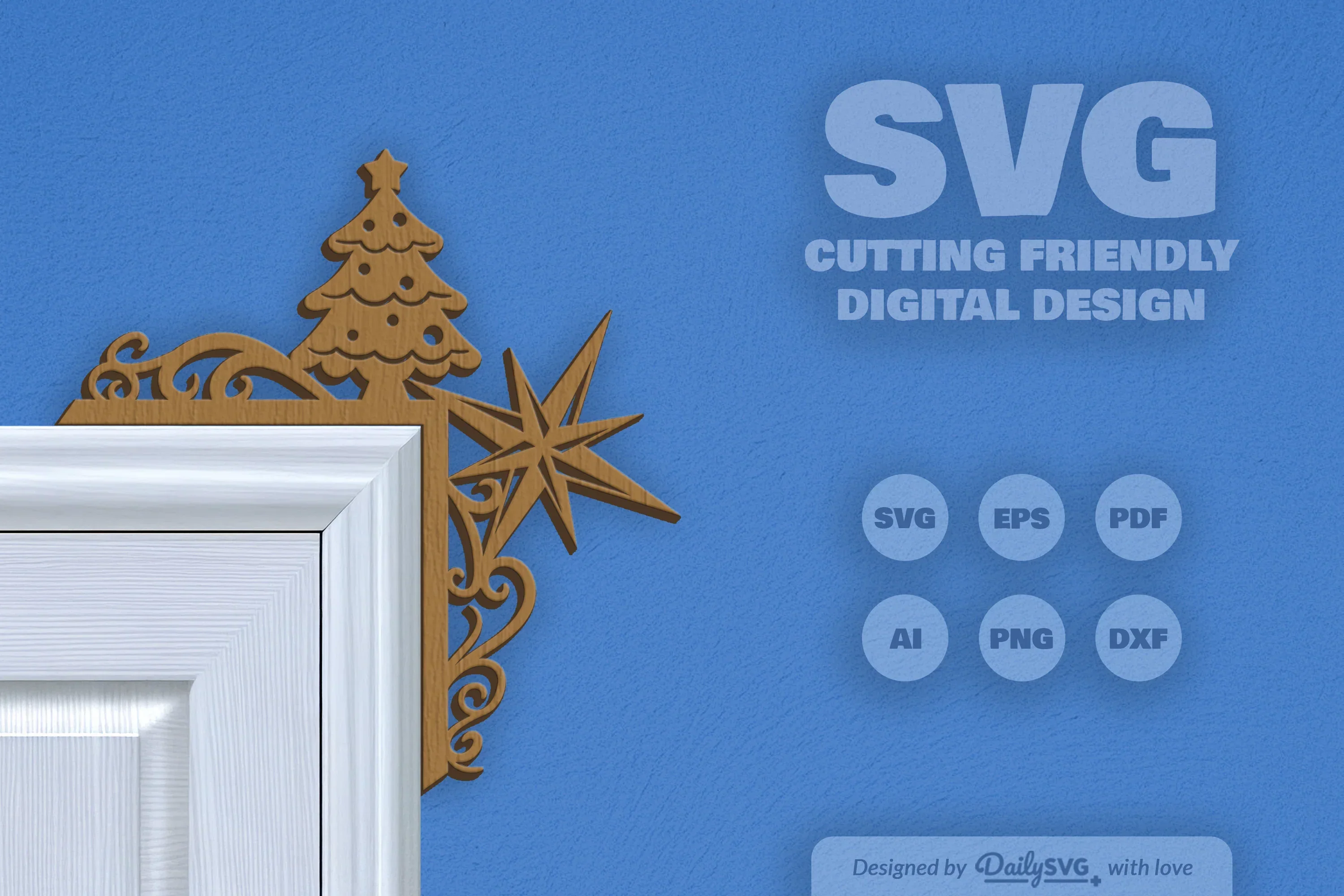 Christmas Door Corner Clipart - Daily SVG Bundles - Image 11