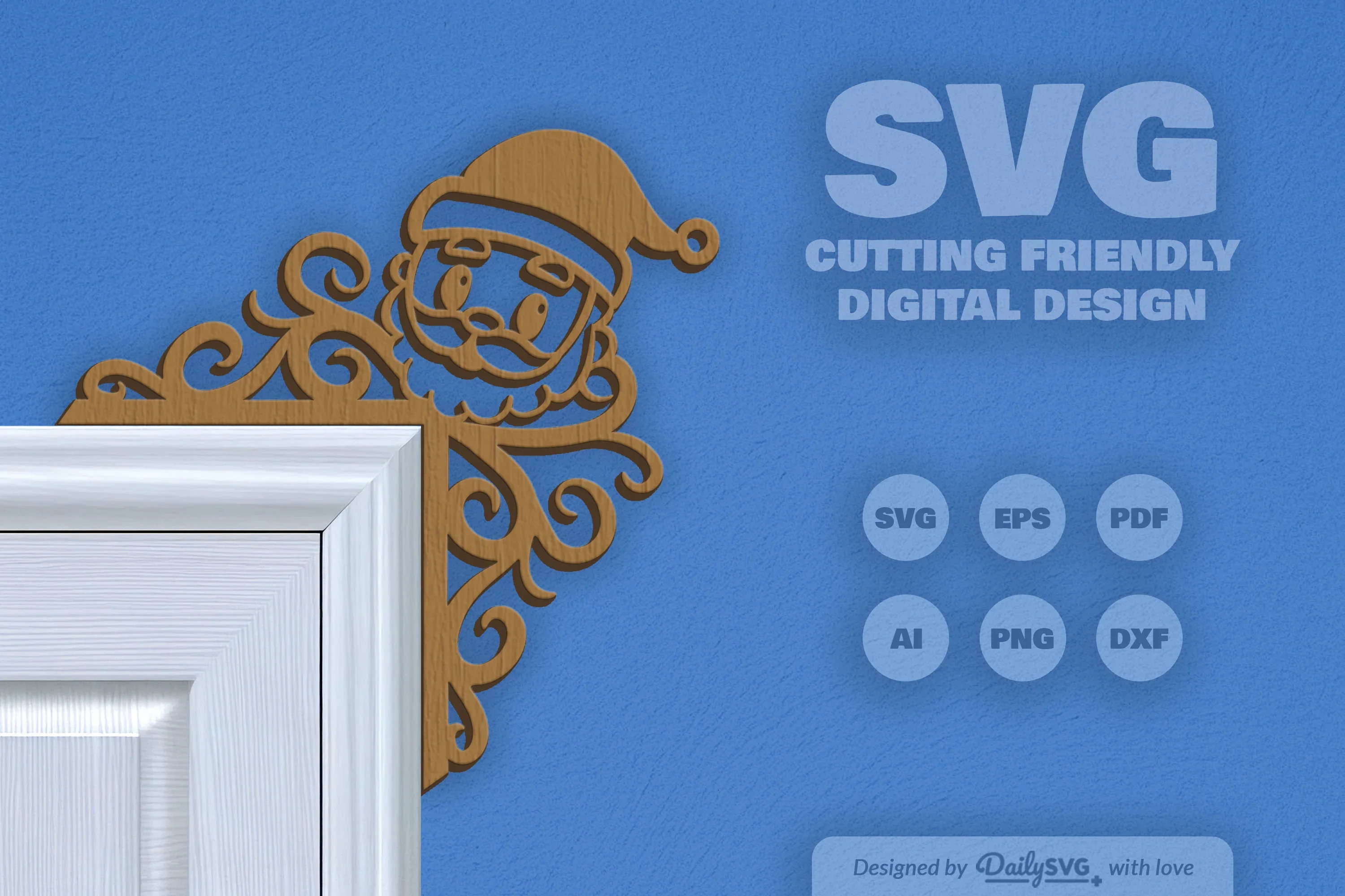 Christmas Door Corner Clipart - Daily SVG Bundles - Image 4