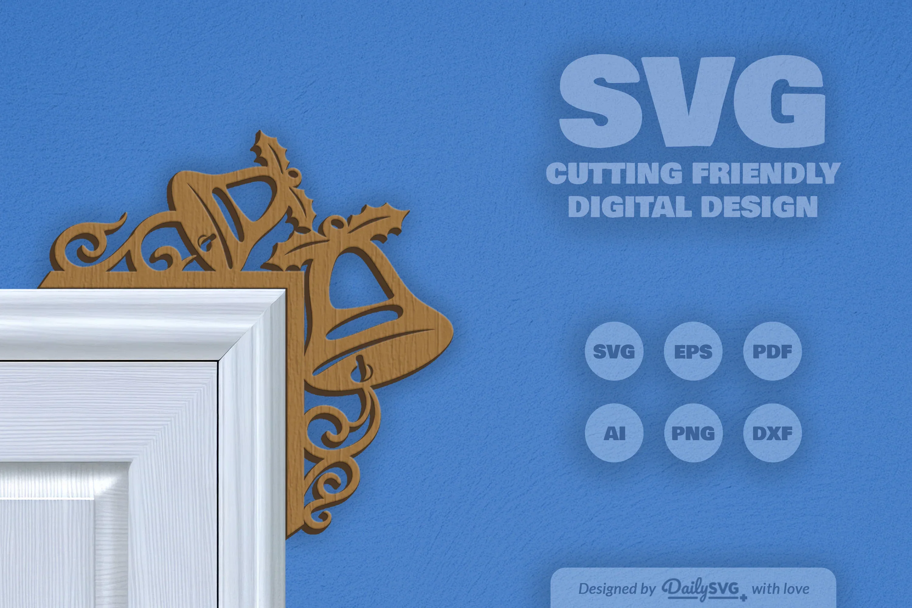 Christmas Door Corner Clipart - Daily SVG Bundles - Image 5
