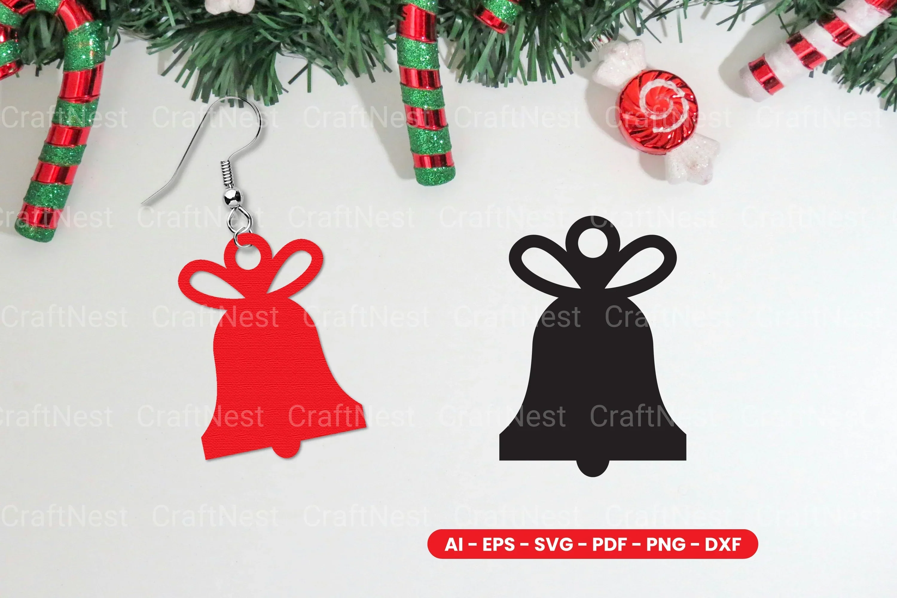 Christmas Earring Lasercut SVG Bundle