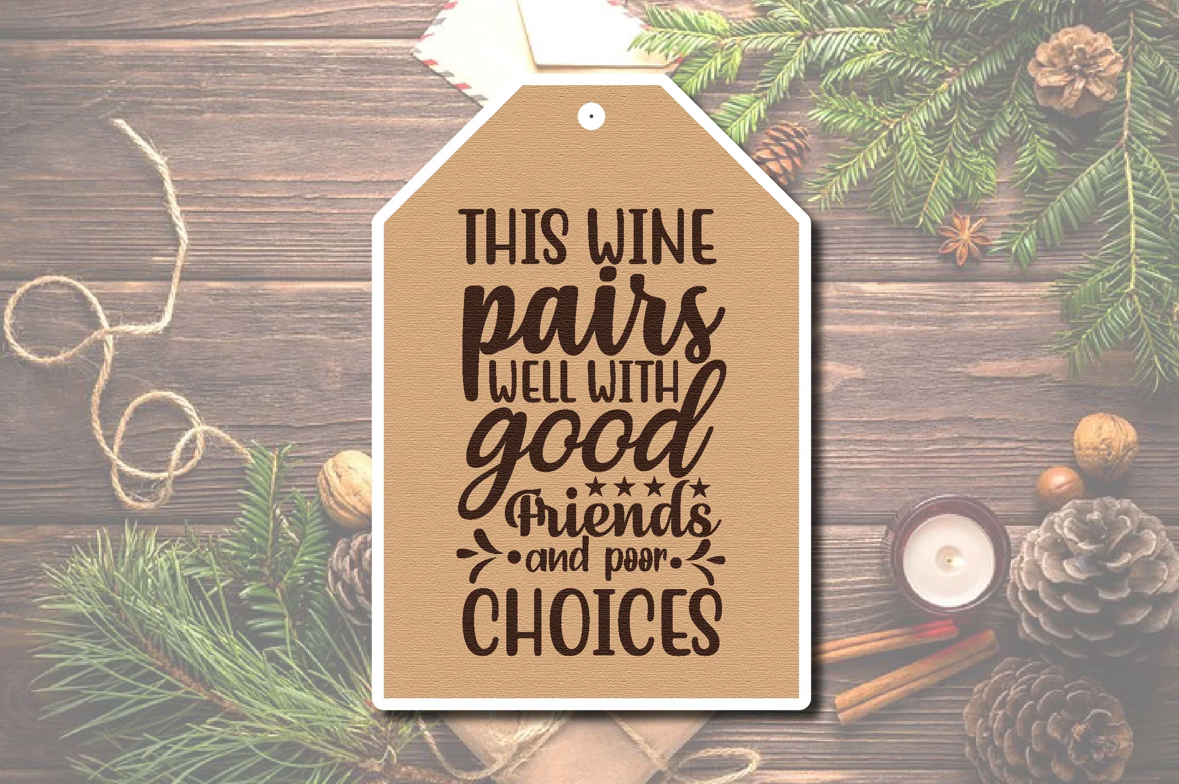 Christmas Gift Tag Laser Cut Bundle - Image 5
