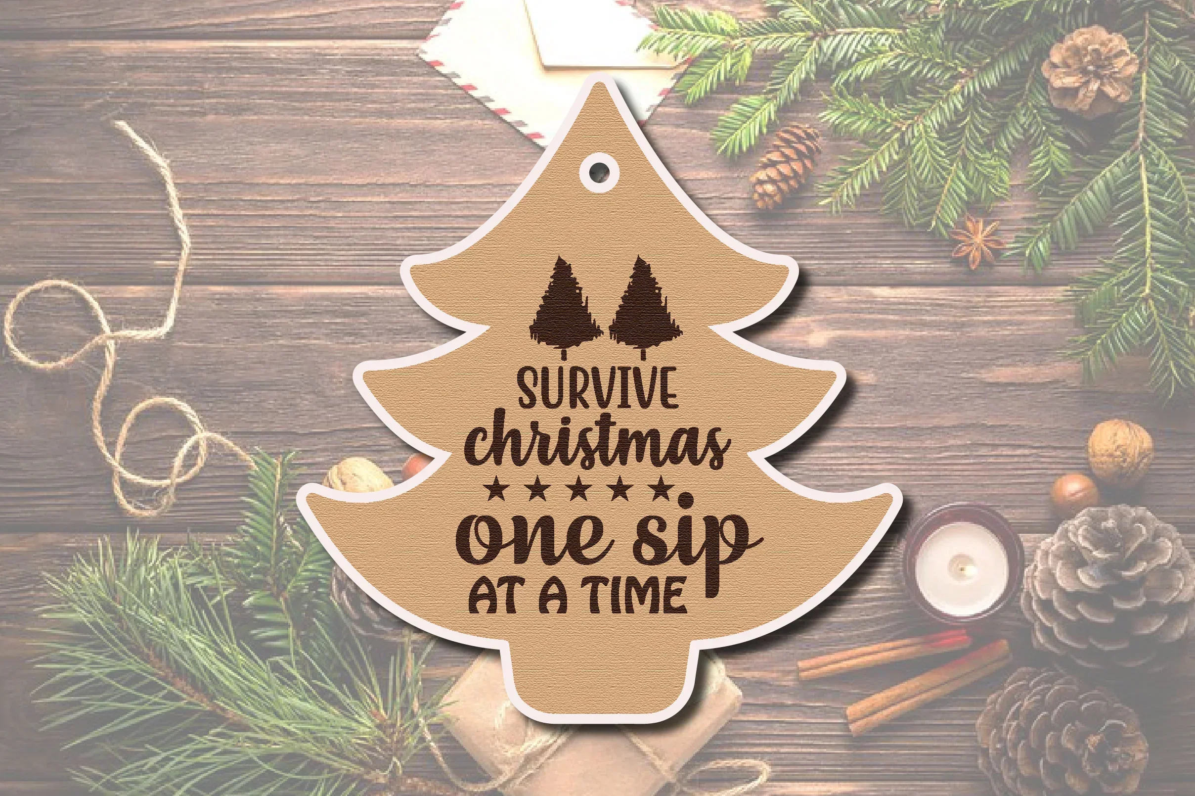 Christmas Gift Tag Laser Cut Bundle - Image 8