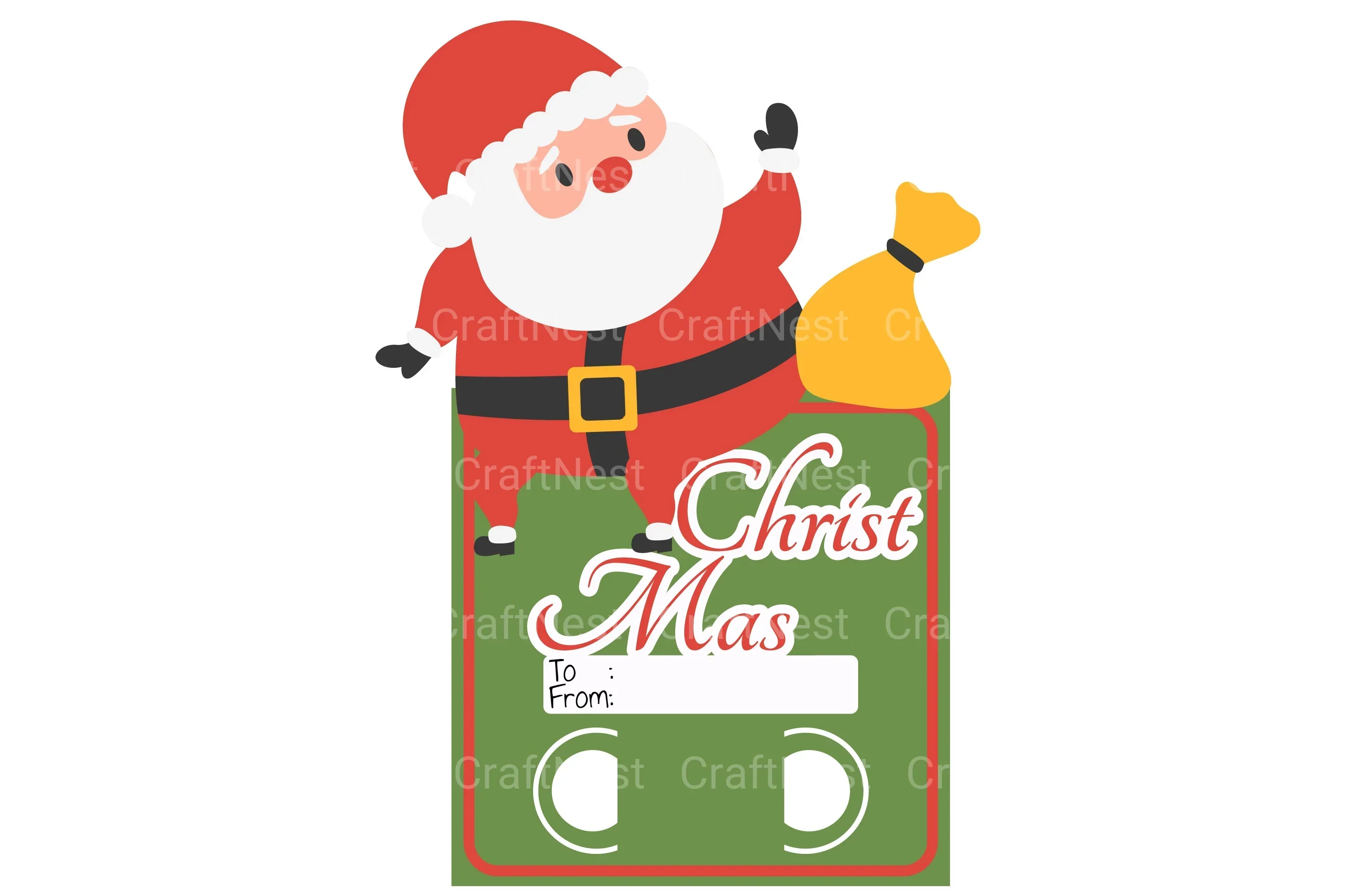 Christmas Money Card SVG Bundle - Image 3