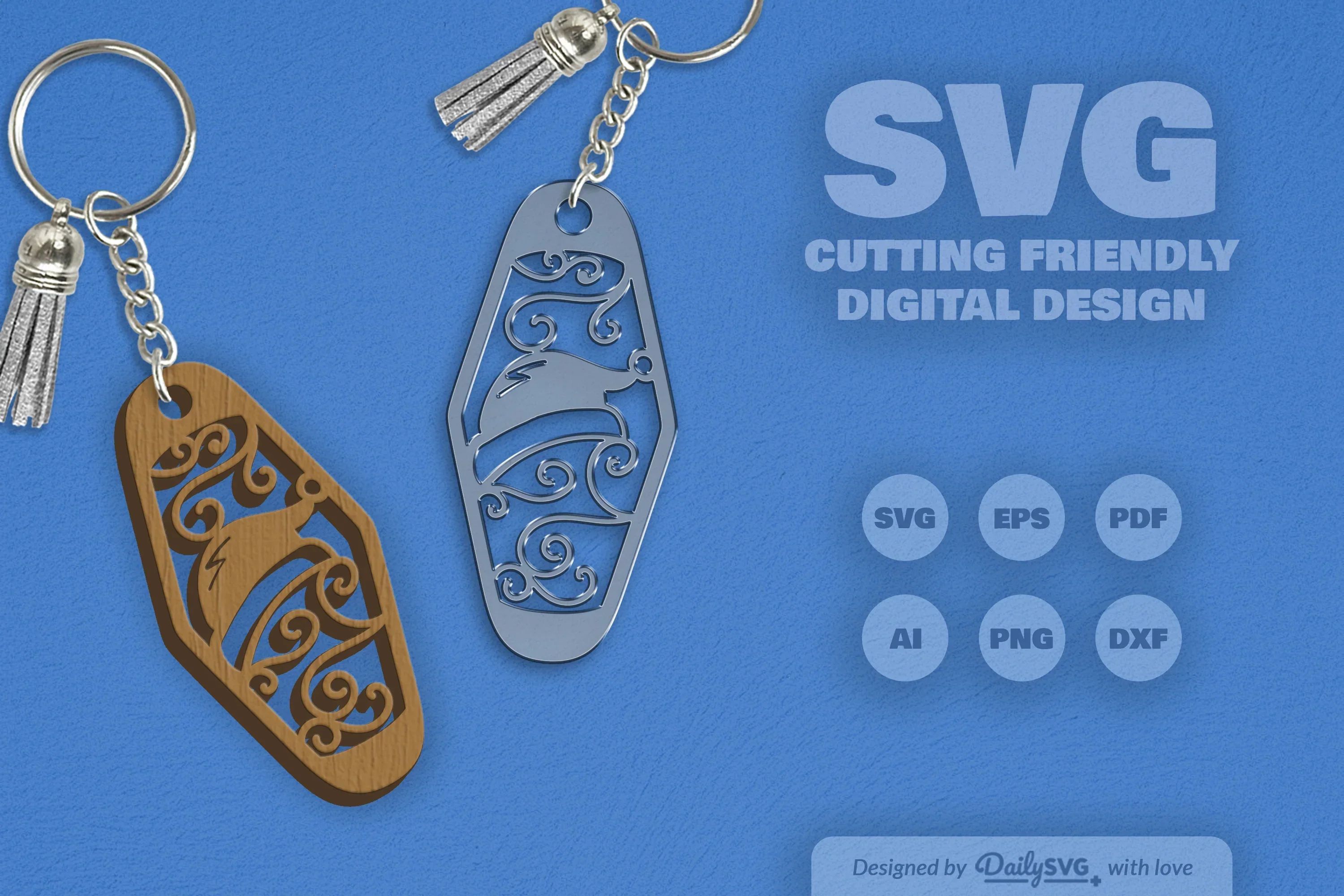 Christmas Motel Keychain Clipart - Daily SVG Bundles - Image 6