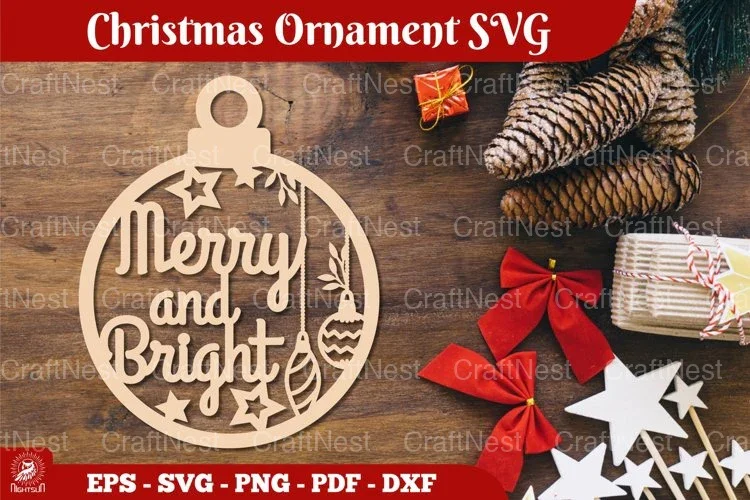 Christmas Ornament Clipart Bundle