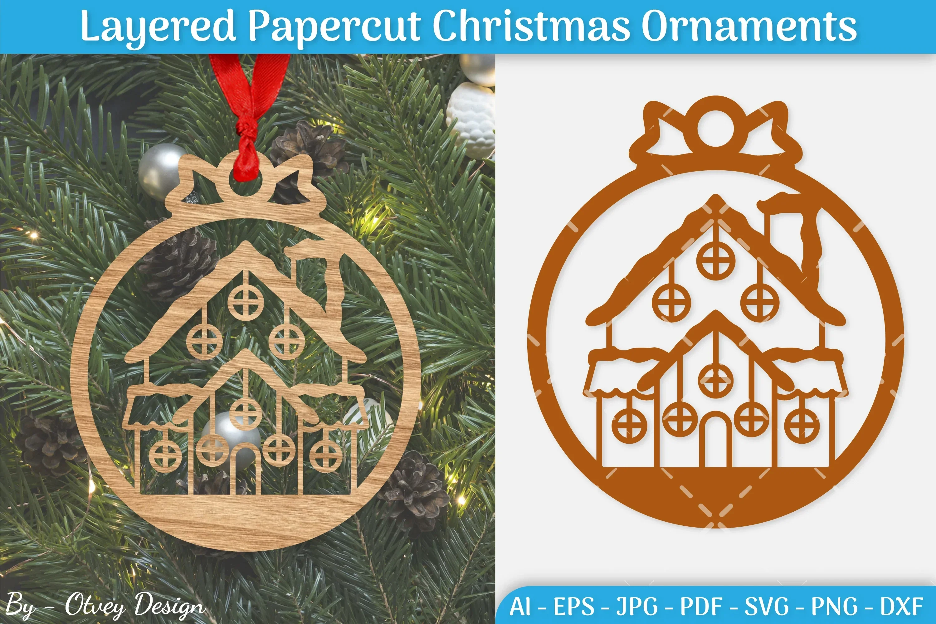 Christmas Ornament SVG Bundle