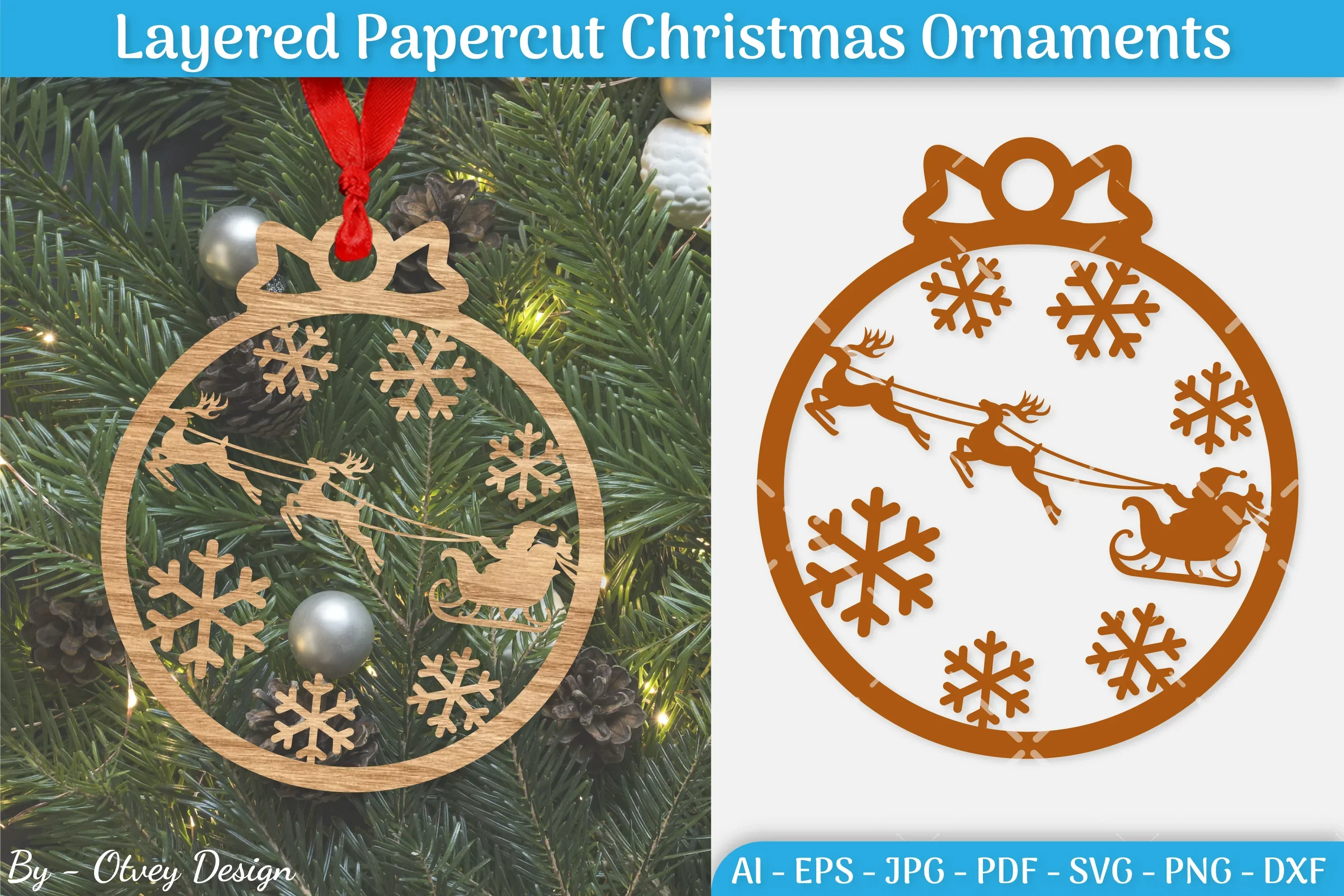 Christmas Ornament SVG Bundle