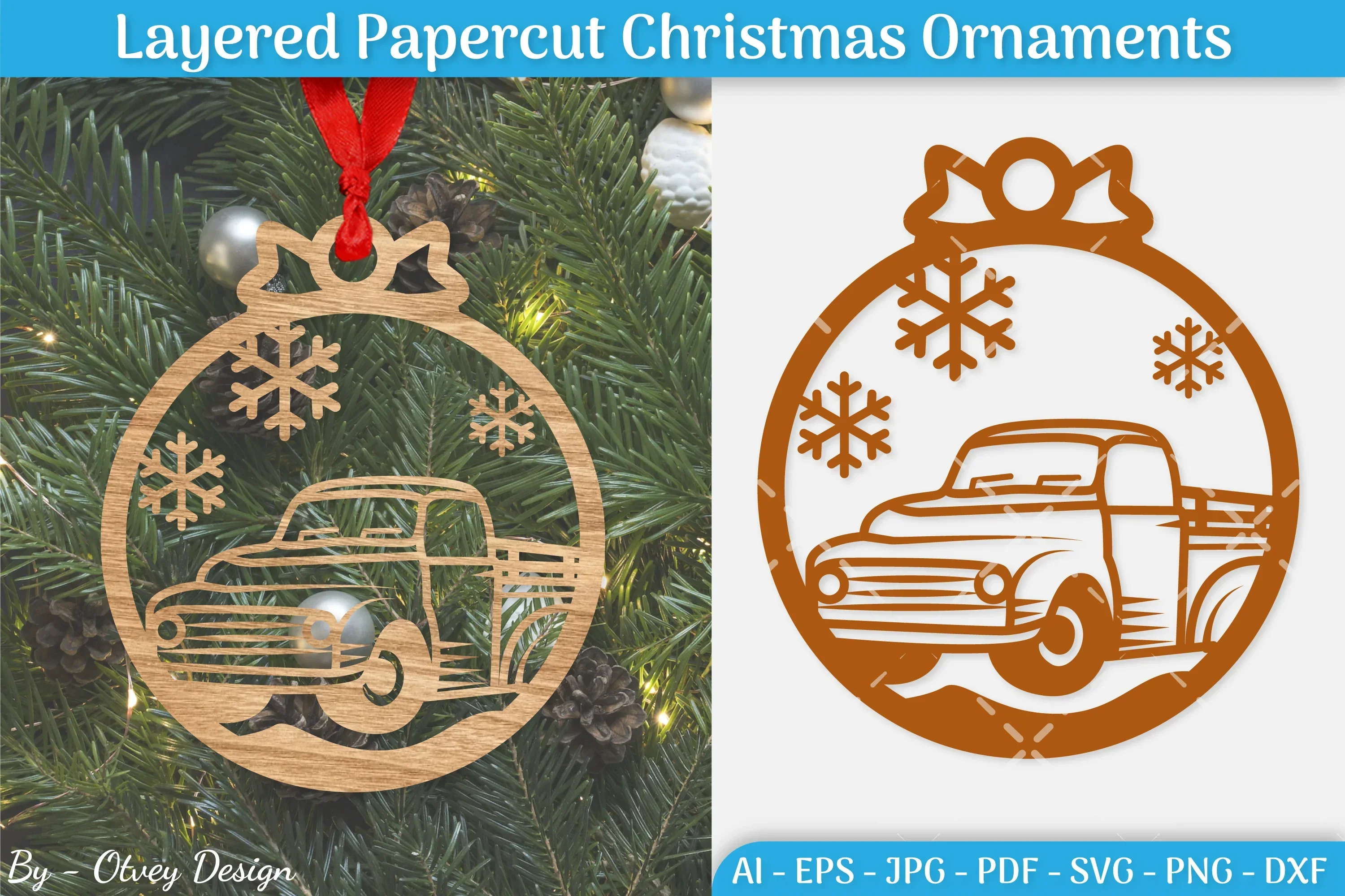 Christmas Ornament SVG Bundle