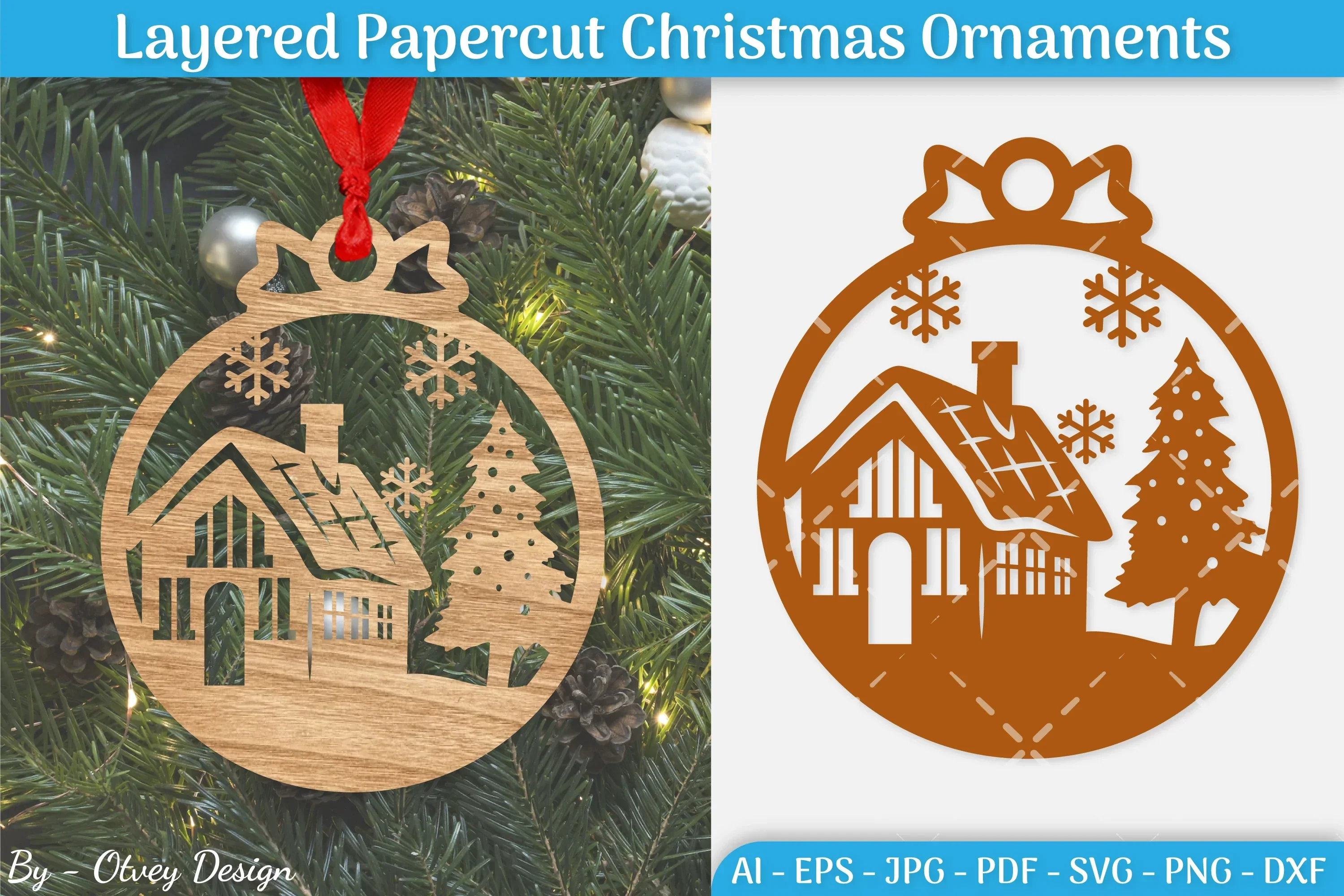 Christmas Ornament SVG Bundle