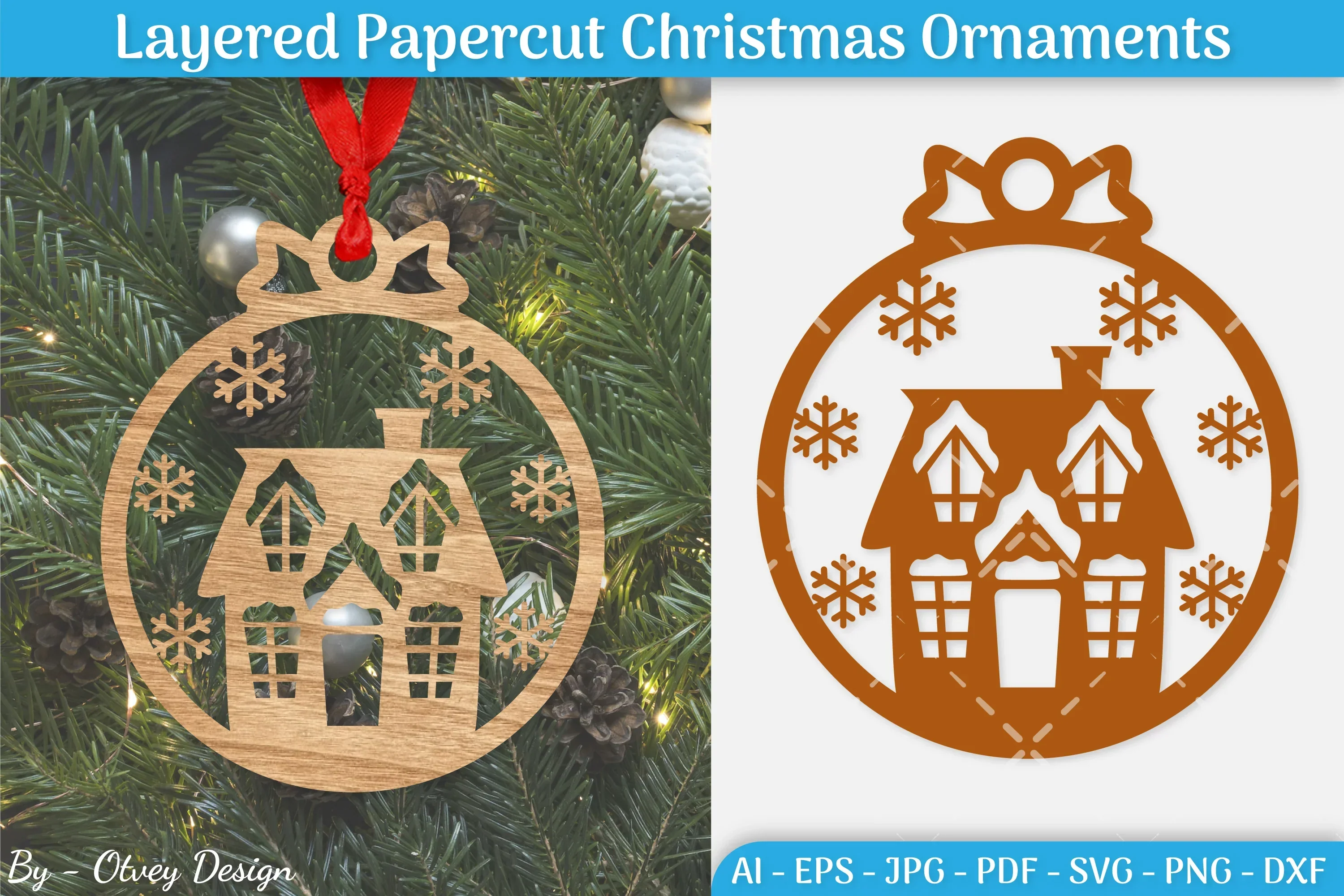 Christmas Ornament SVG Bundle