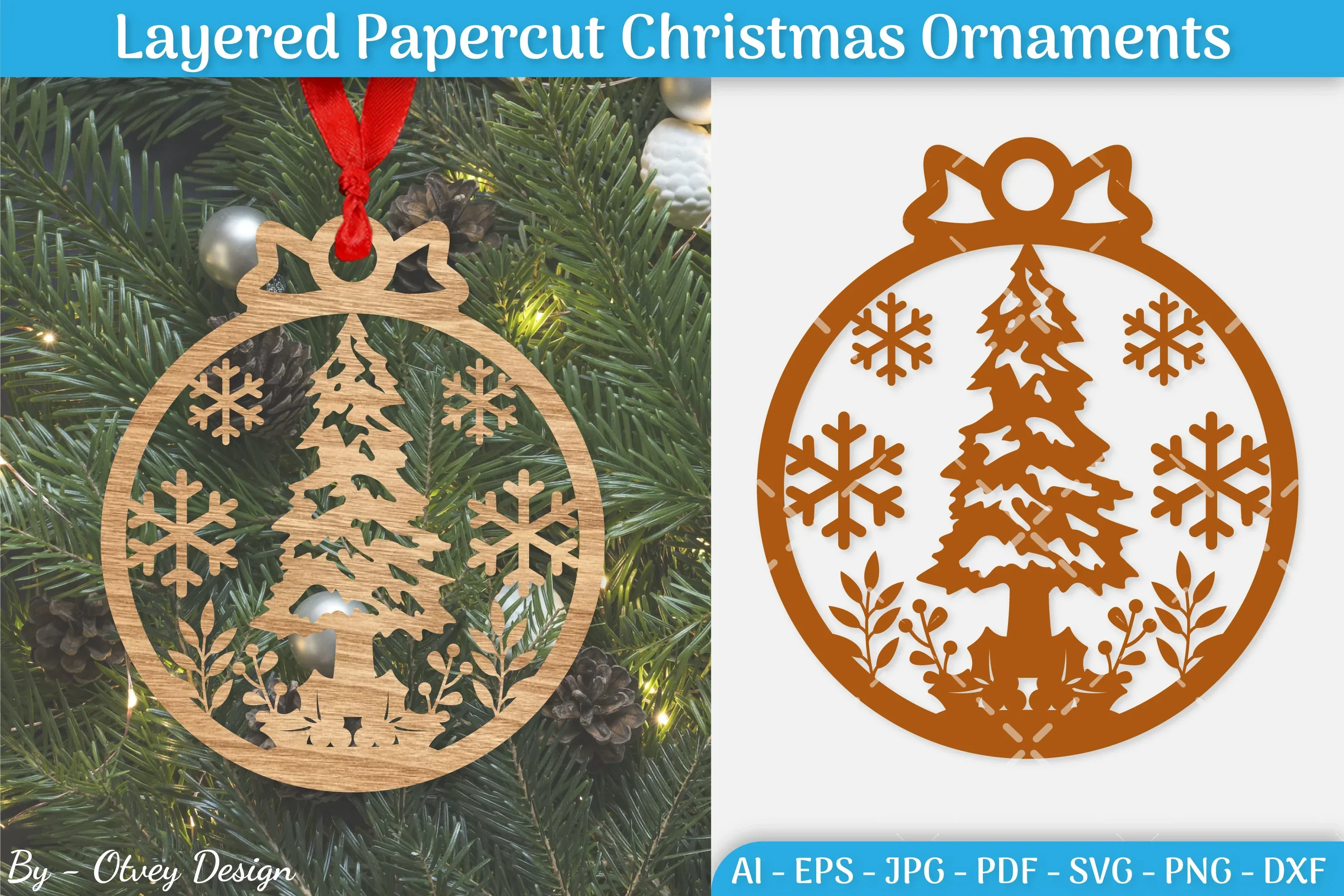 Christmas Ornament SVG Bundle