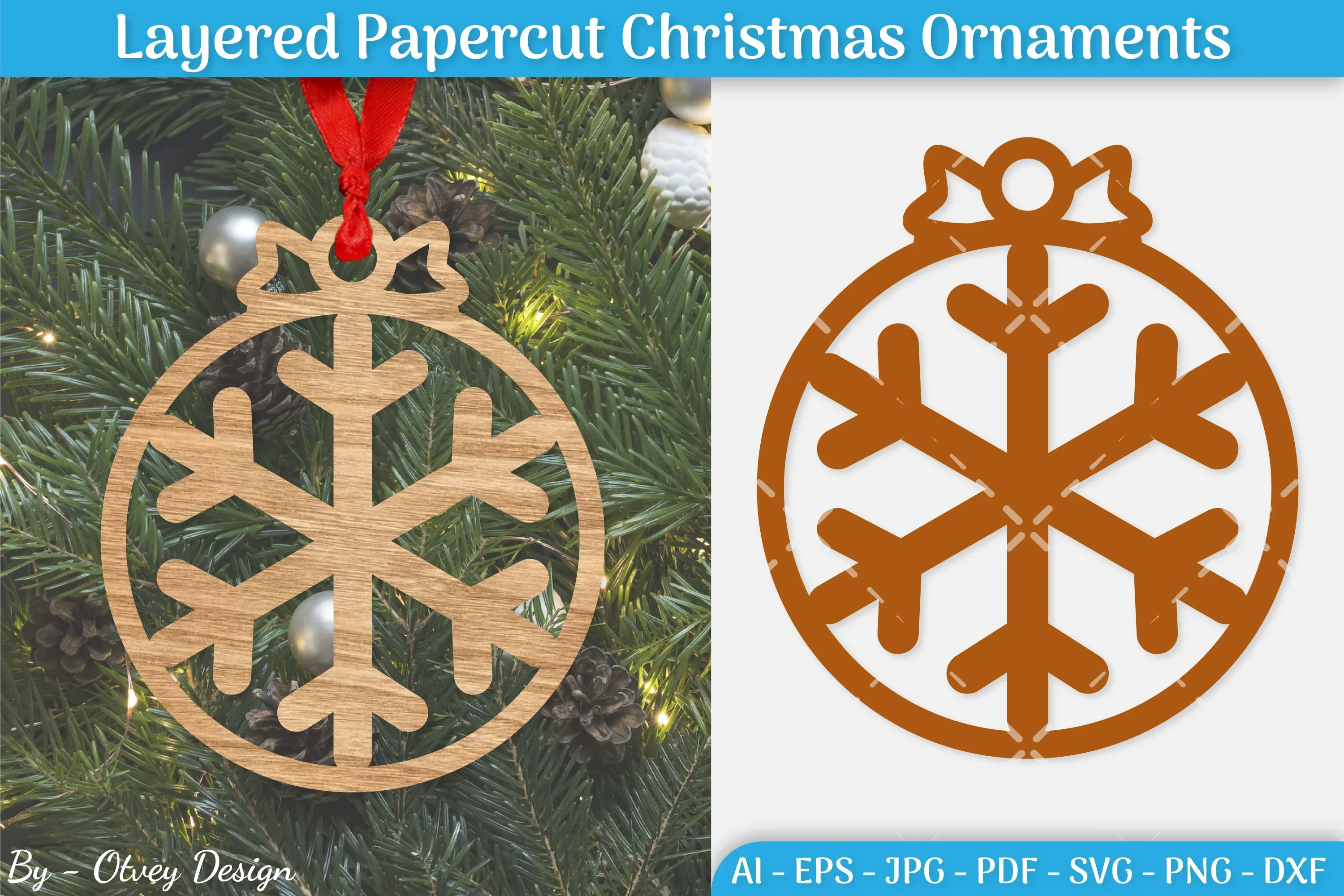 Christmas Ornament SVG Bundle
