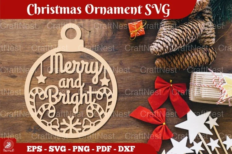 Christmas Ornament SVG Bundle