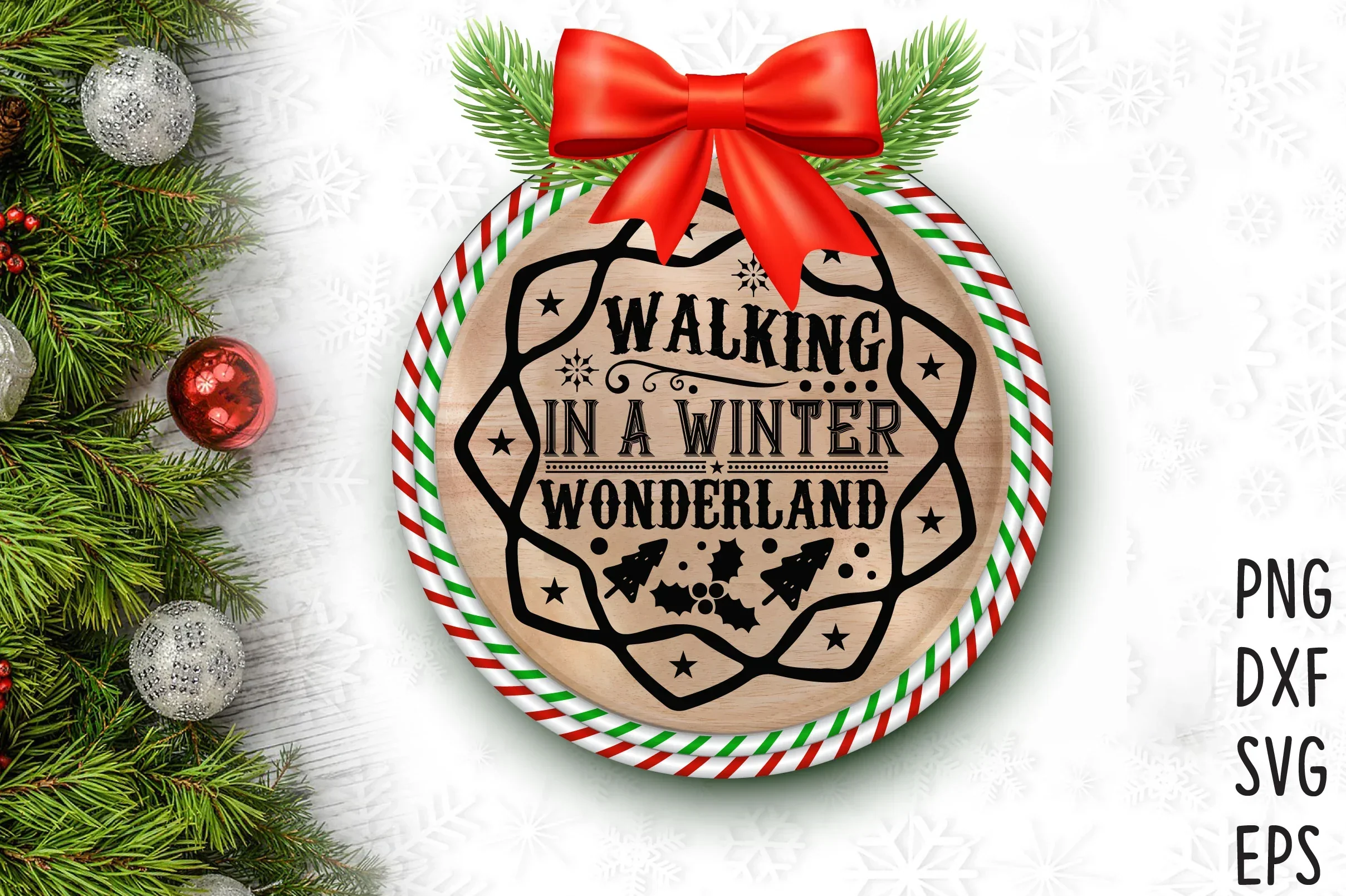 Christmas Round Sign SVG Bundle - Image 10