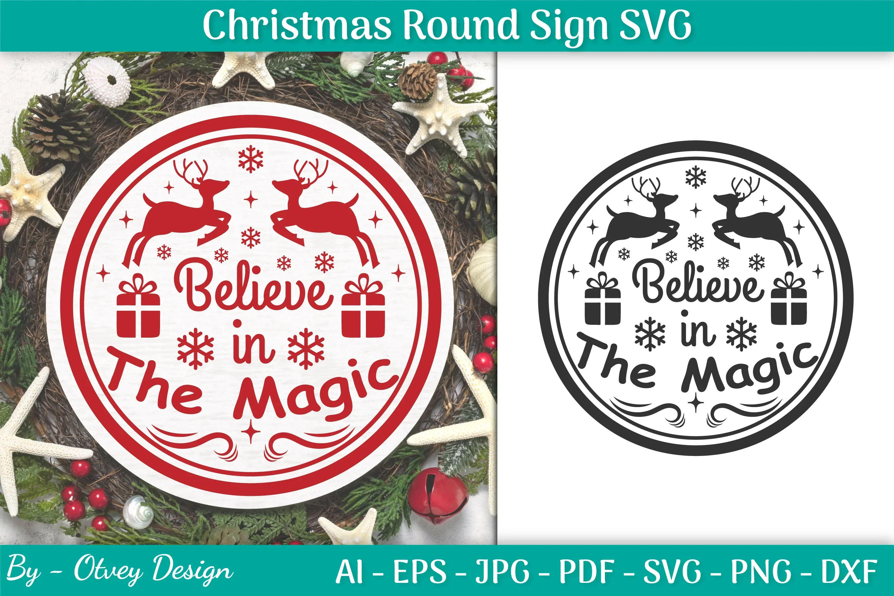 Christmas Round SVG Bundle