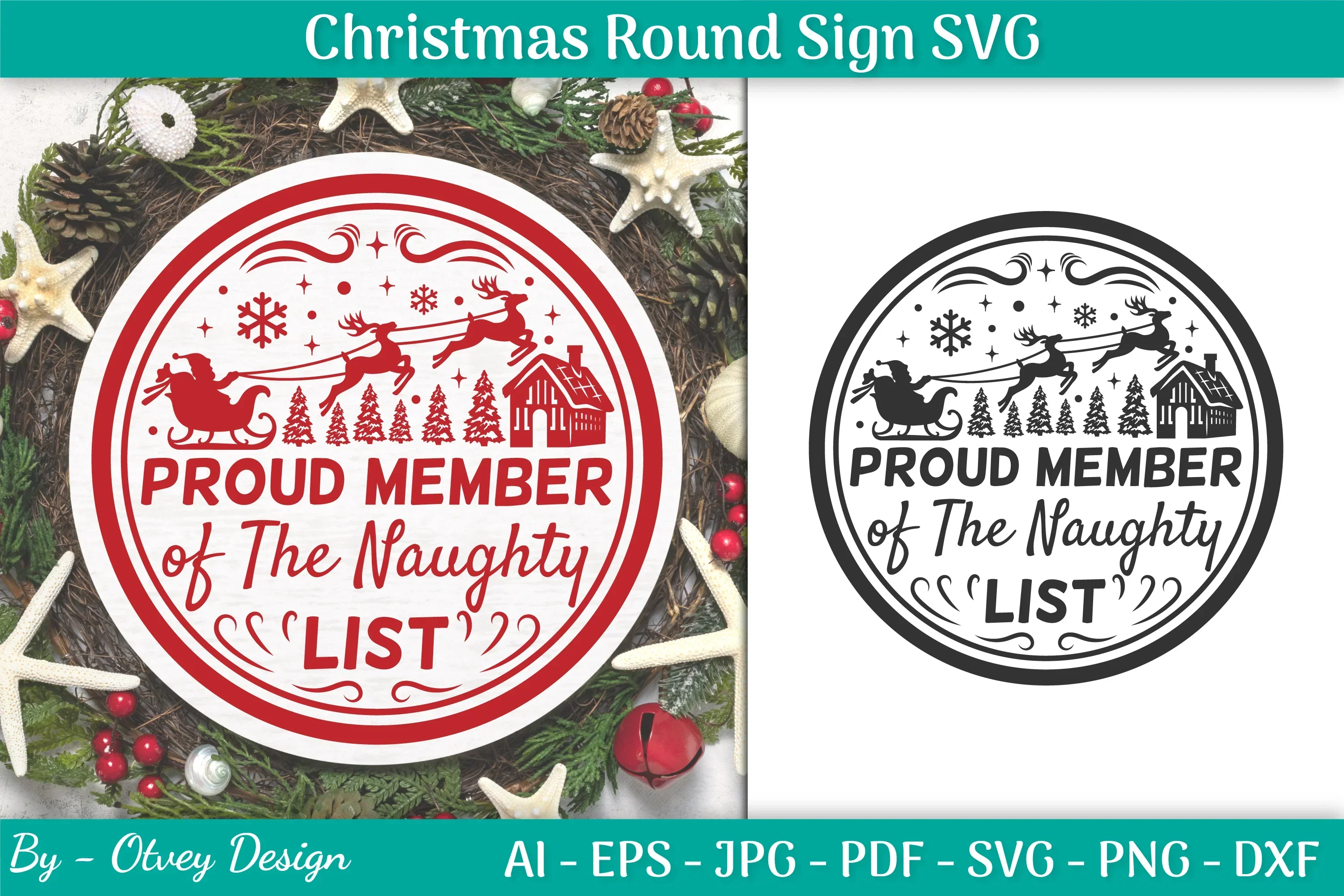 Christmas Round SVG Bundle