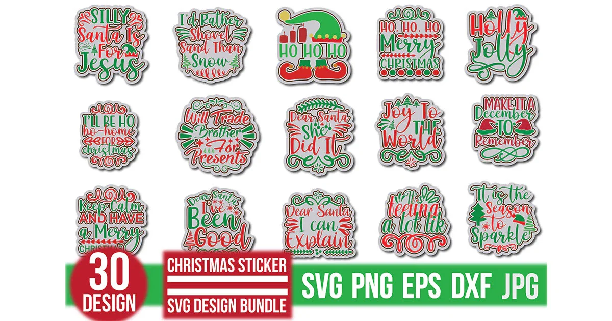 Christmas Sticker Bundle