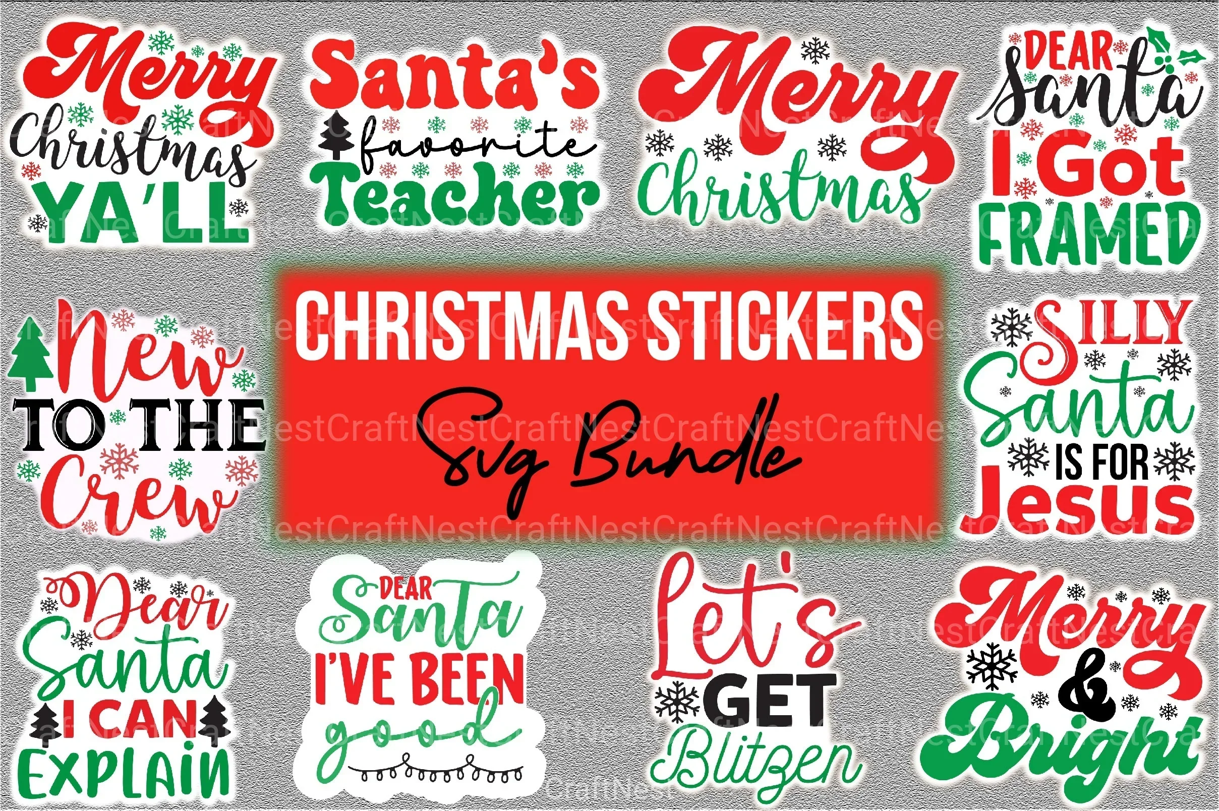 Christmas Stickers Bundle