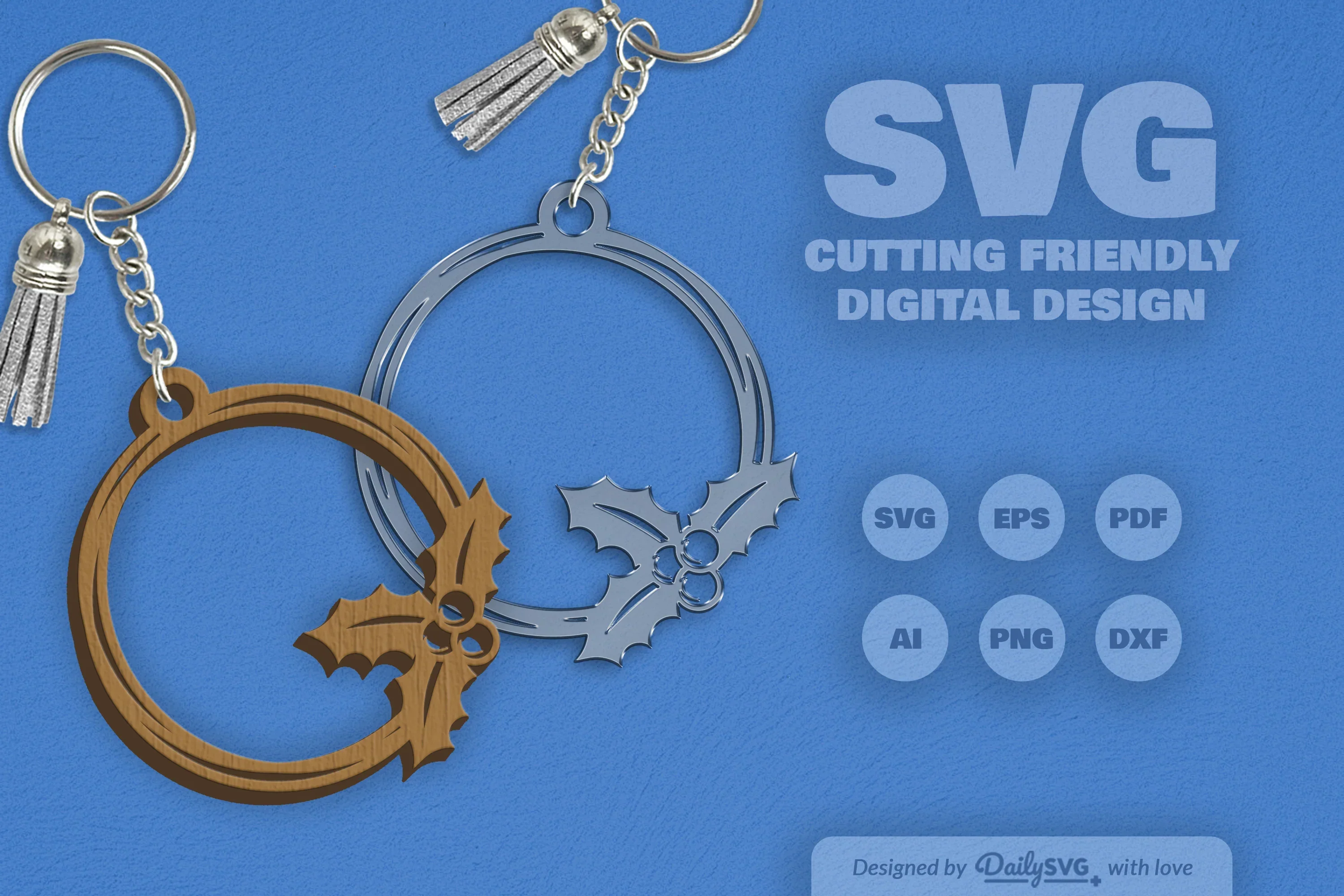 Christmas SVG Round SVG Bundle Collection - Image 2