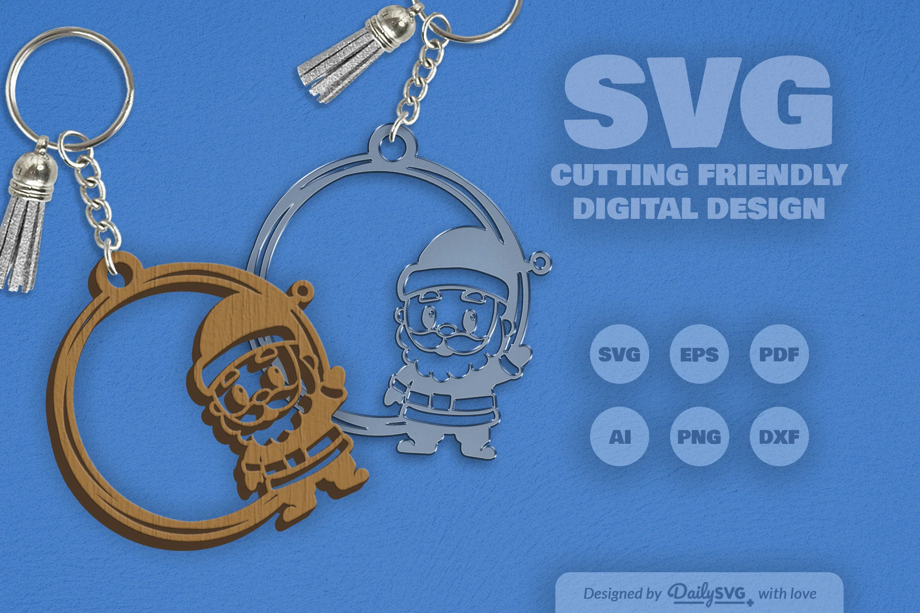 Christmas SVG Round SVG Bundle Collection - Image 2