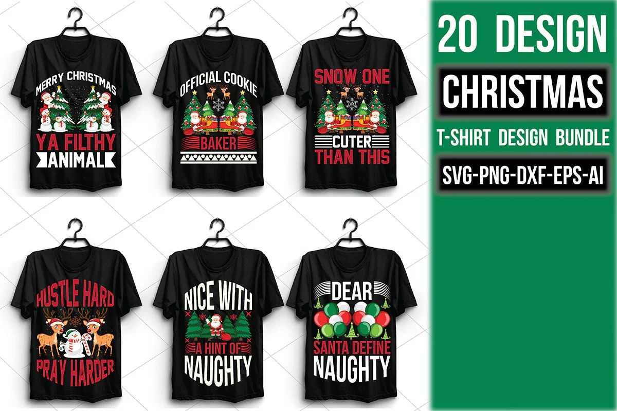 Christmas T Shirt 20 Bundle