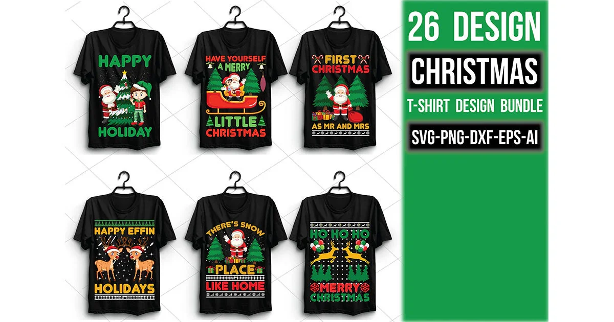 Christmas T Shirt 20 Bundle - Image 3
