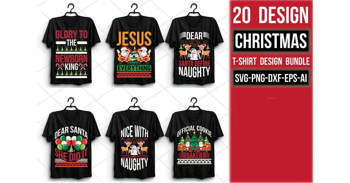 Christmas T Shirt 20 Bundle - Image 2