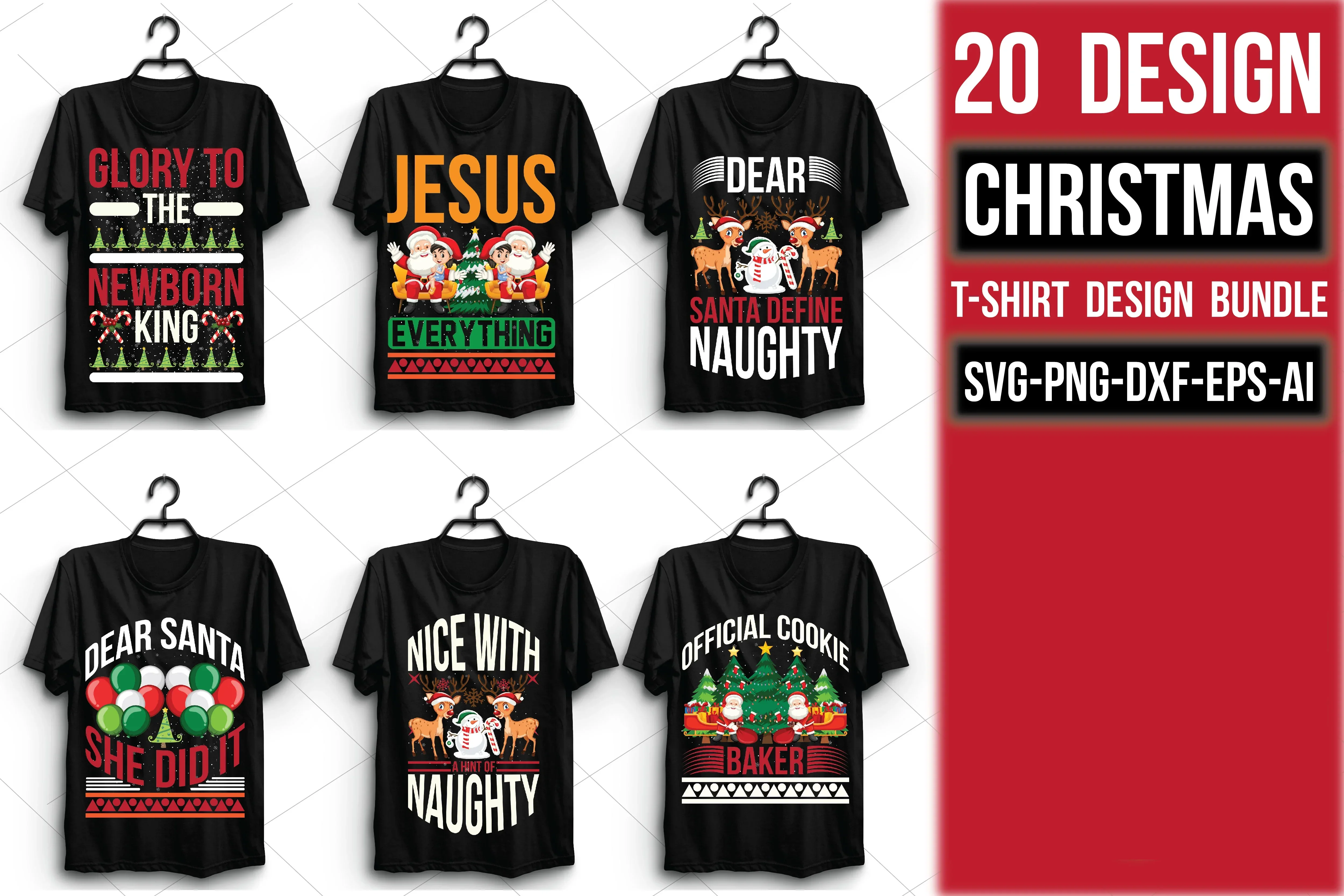 Christmas T Shirt 20 Bundle - Image 3